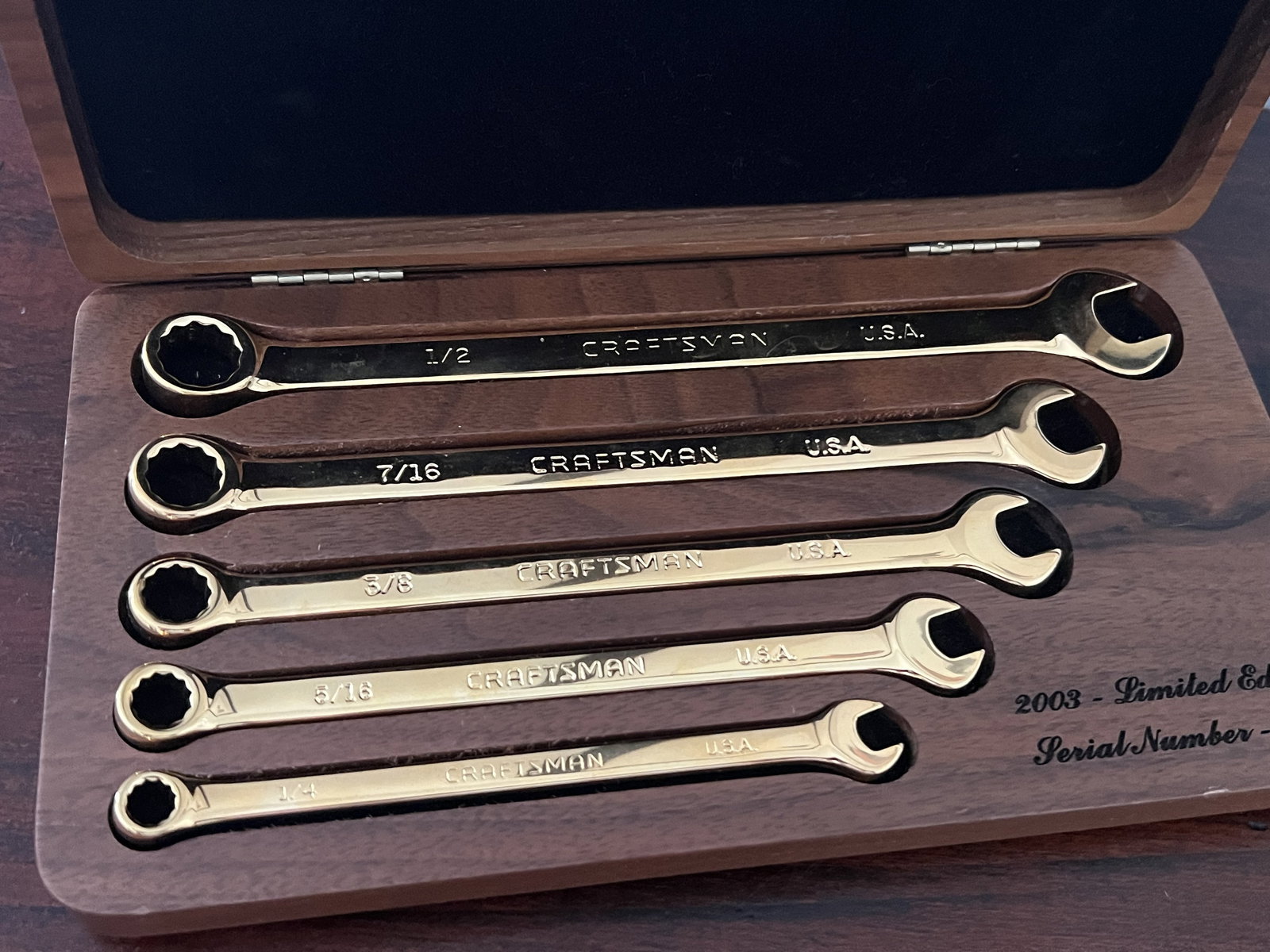 Craftsman Gold Plated Wrench Set - 2