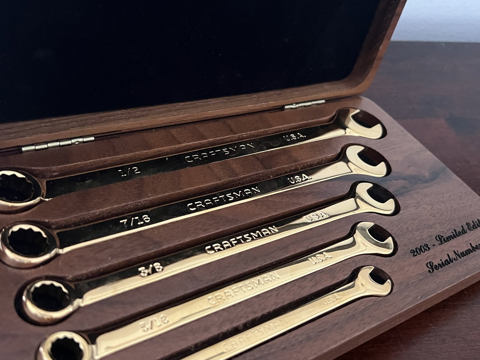 Craftsman Gold Plated Wrench Set - 3