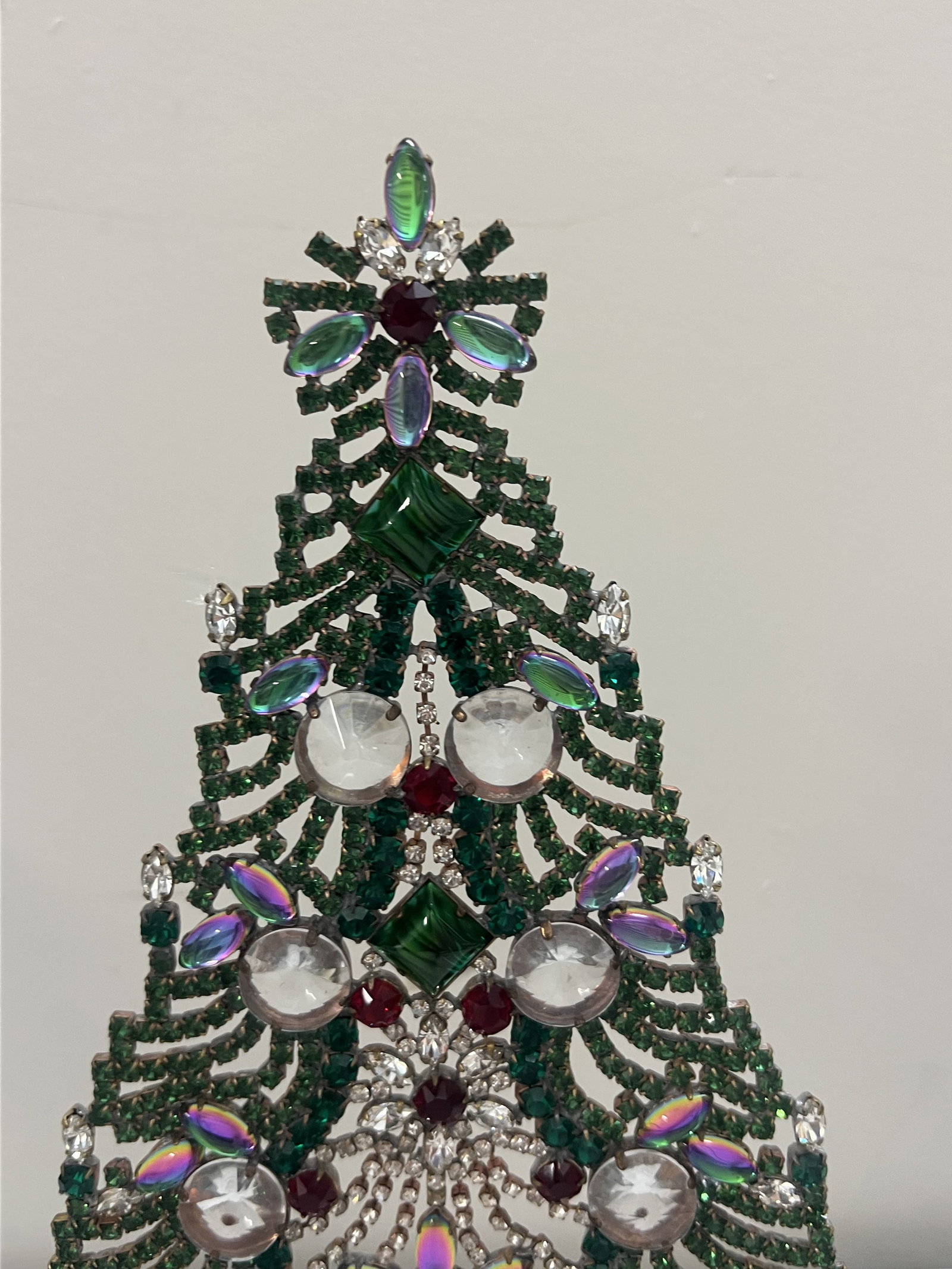 Vintage Czech Rhinestone Crystal Christmas Tree - 2
