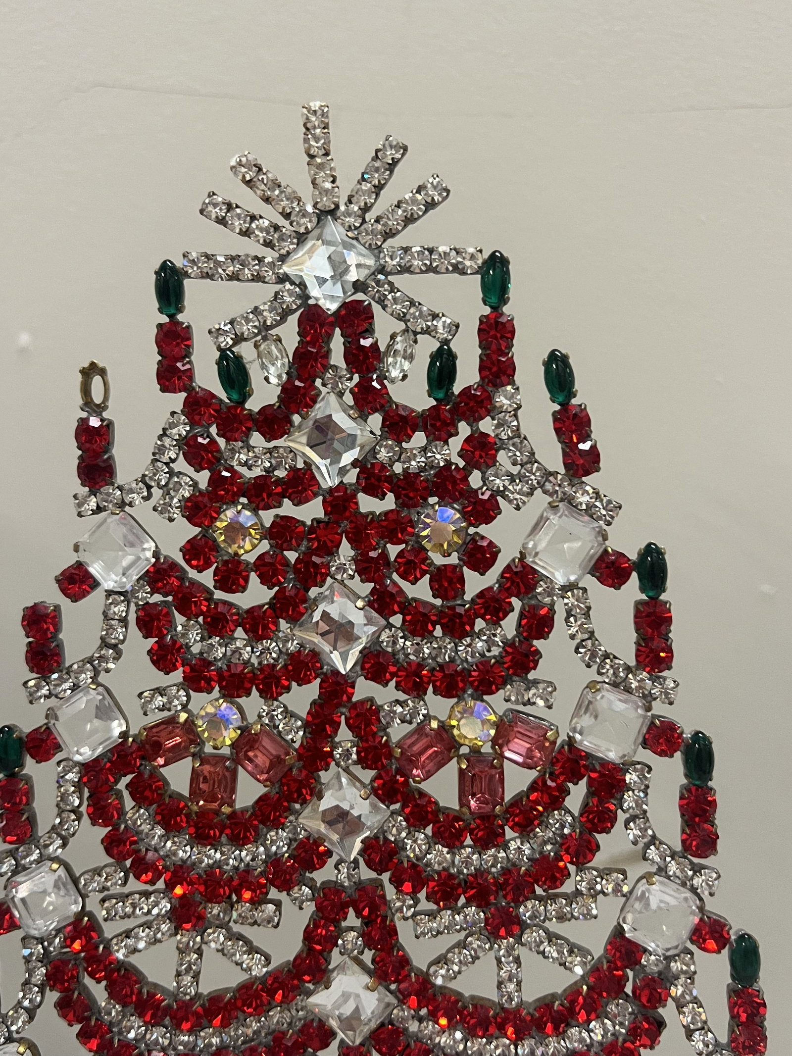 Vintage Czech Rhinestone Crystal Christmas Tree - 2