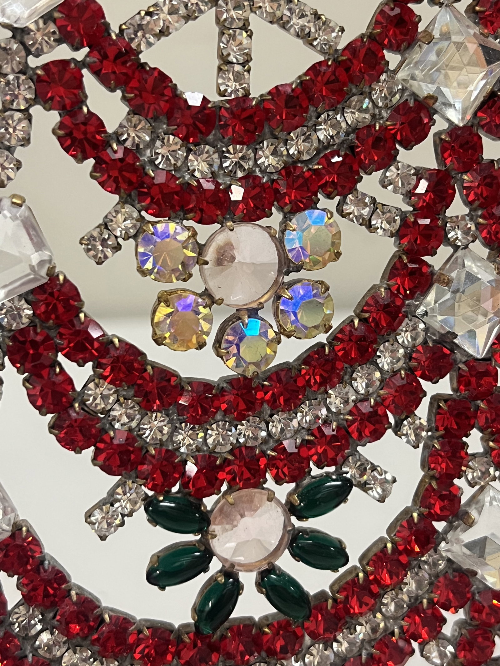 Vintage Czech Rhinestone Crystal Christmas Tree - 7