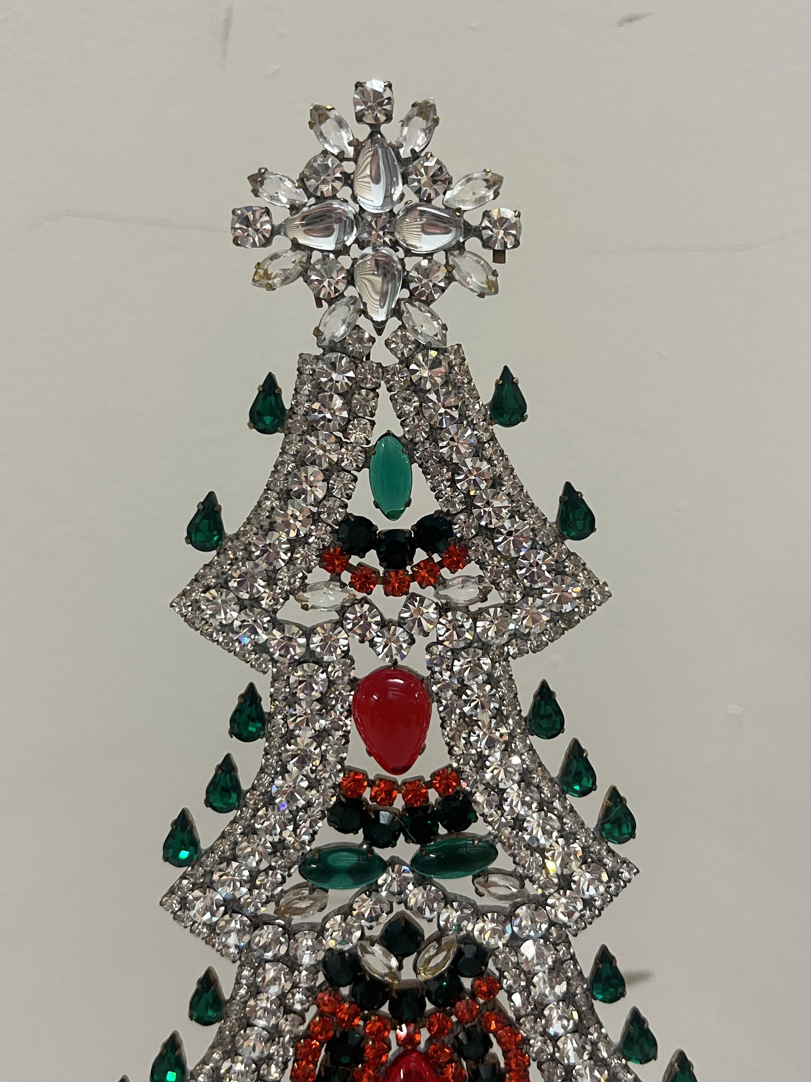 Vintage Czech Rhinestone Crystal Christmas Tree - 2