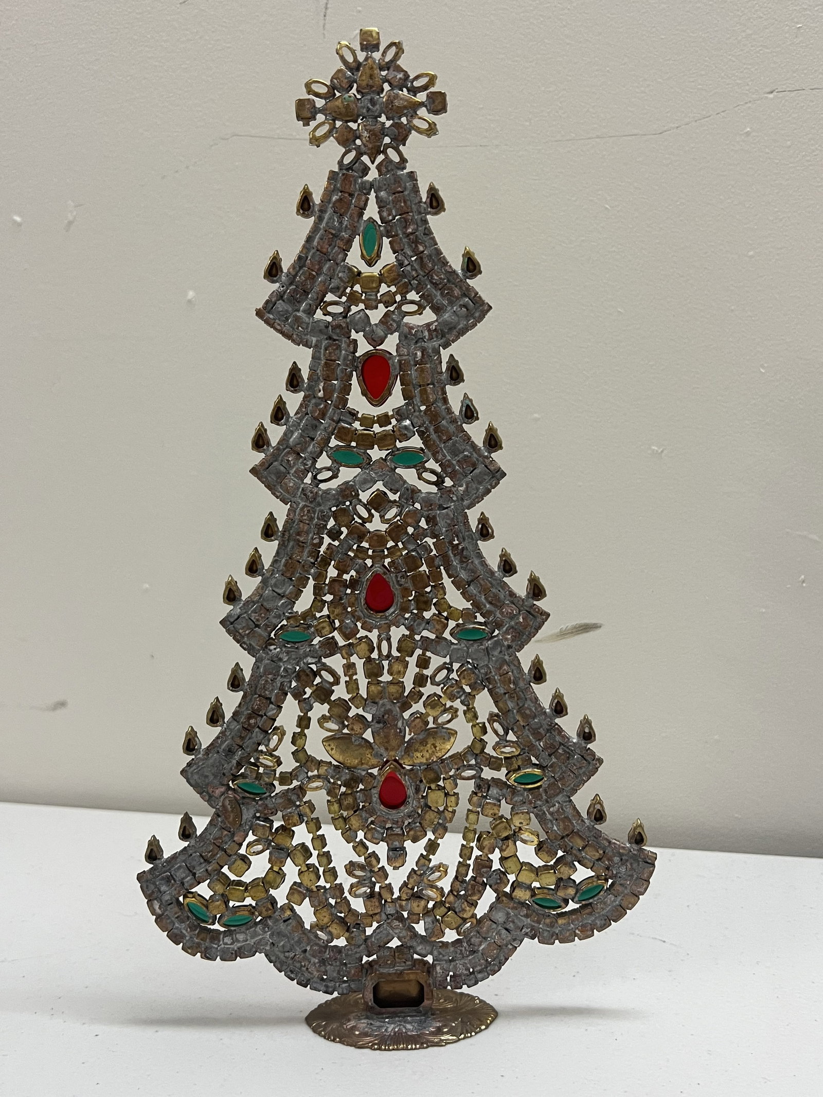 Vintage Czech Rhinestone Crystal Christmas Tree - 5