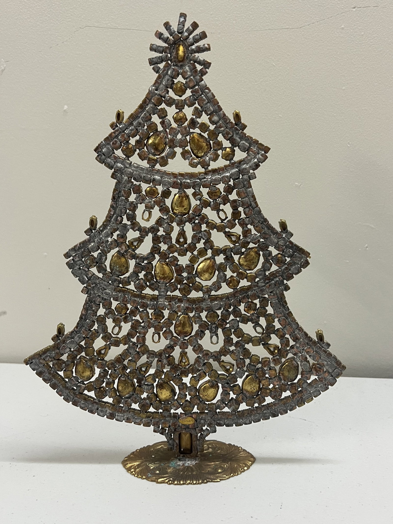 Vintage Czech Rhinestone Crystal Christmas Tree - 5