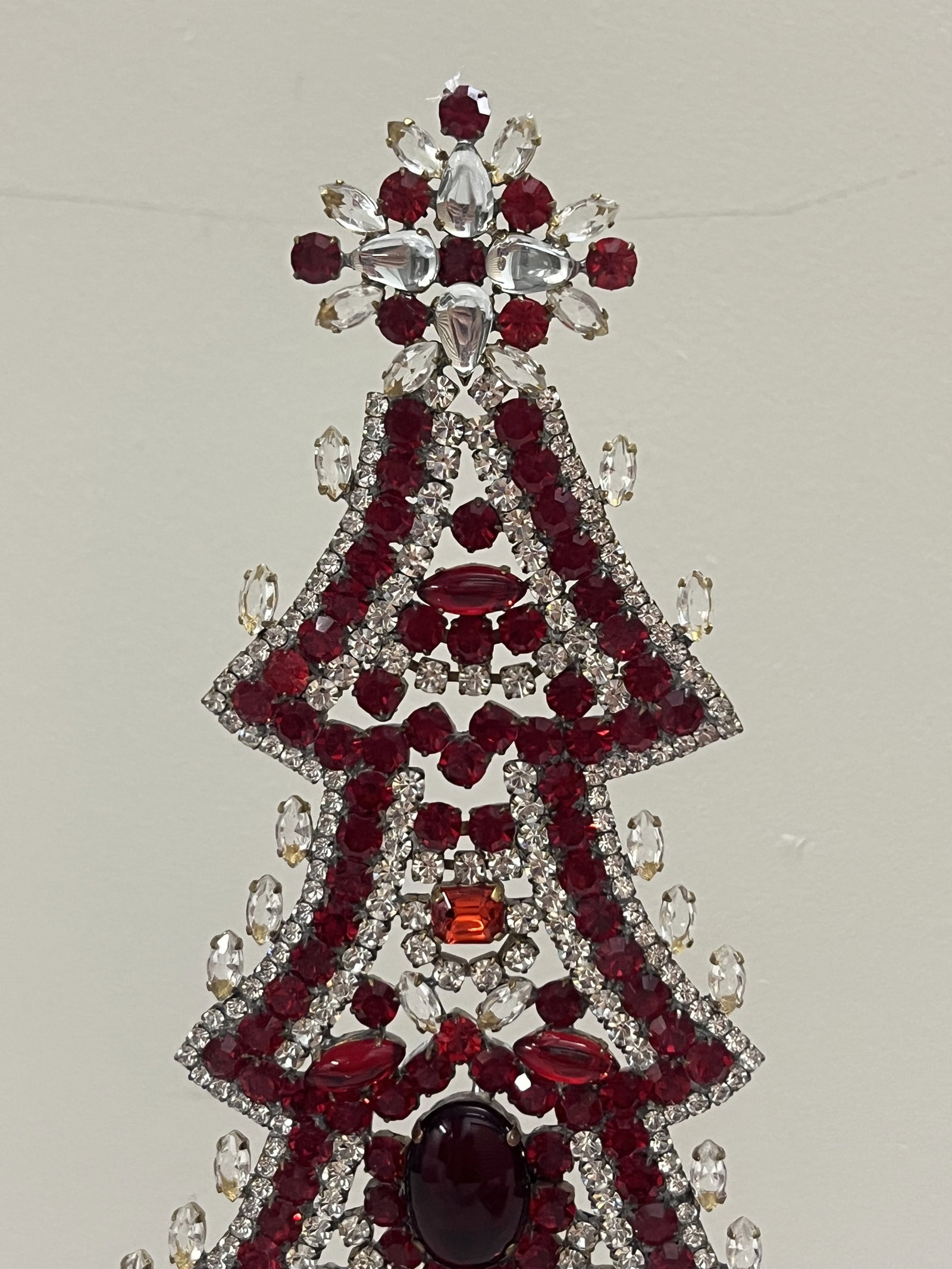 Vintage Czech Rhinestone Crystal Christmas Tree - 2
