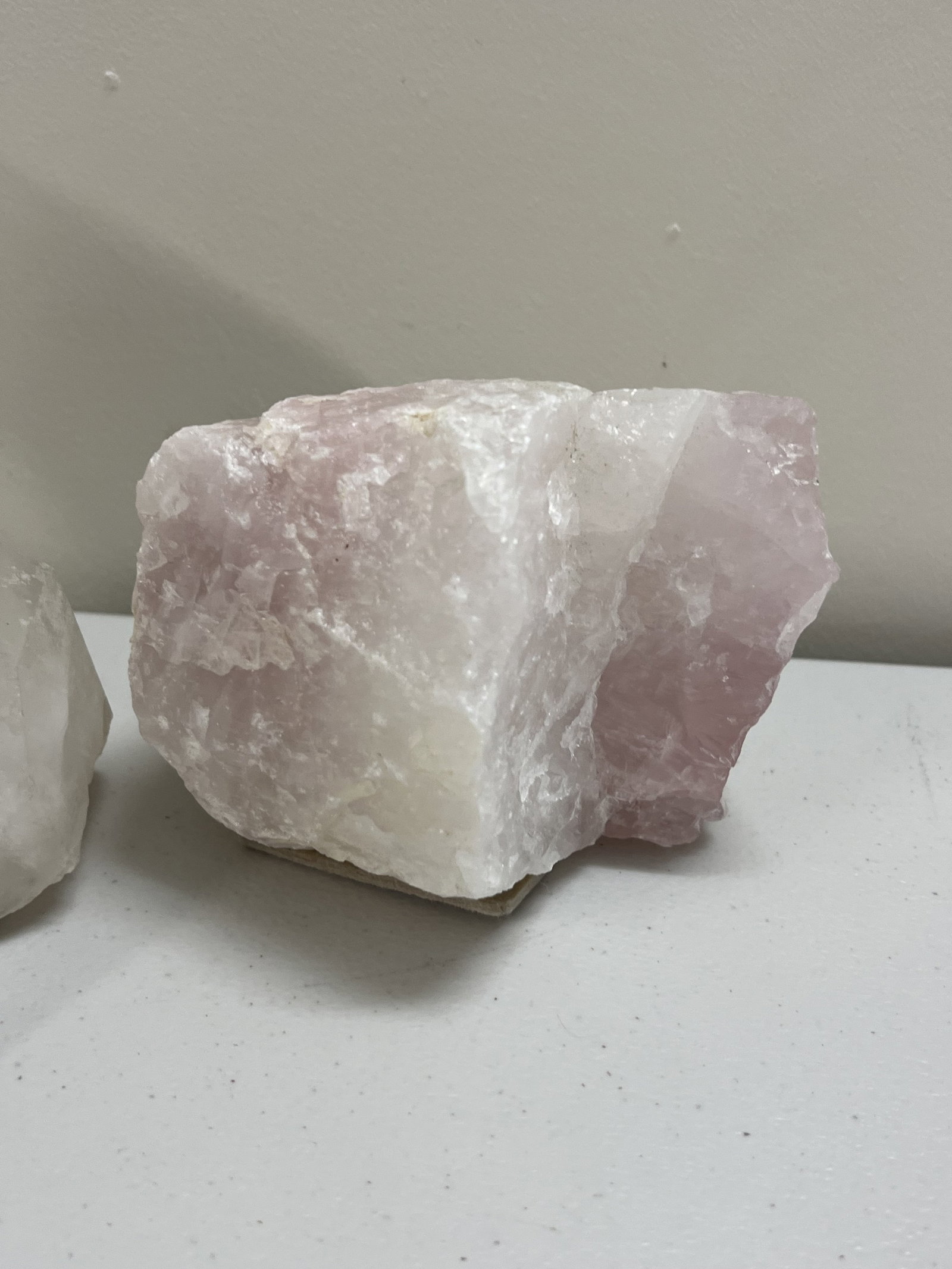 (2) Large Cystals incl 8" Quartz Cluster & Rose Quartz - 6