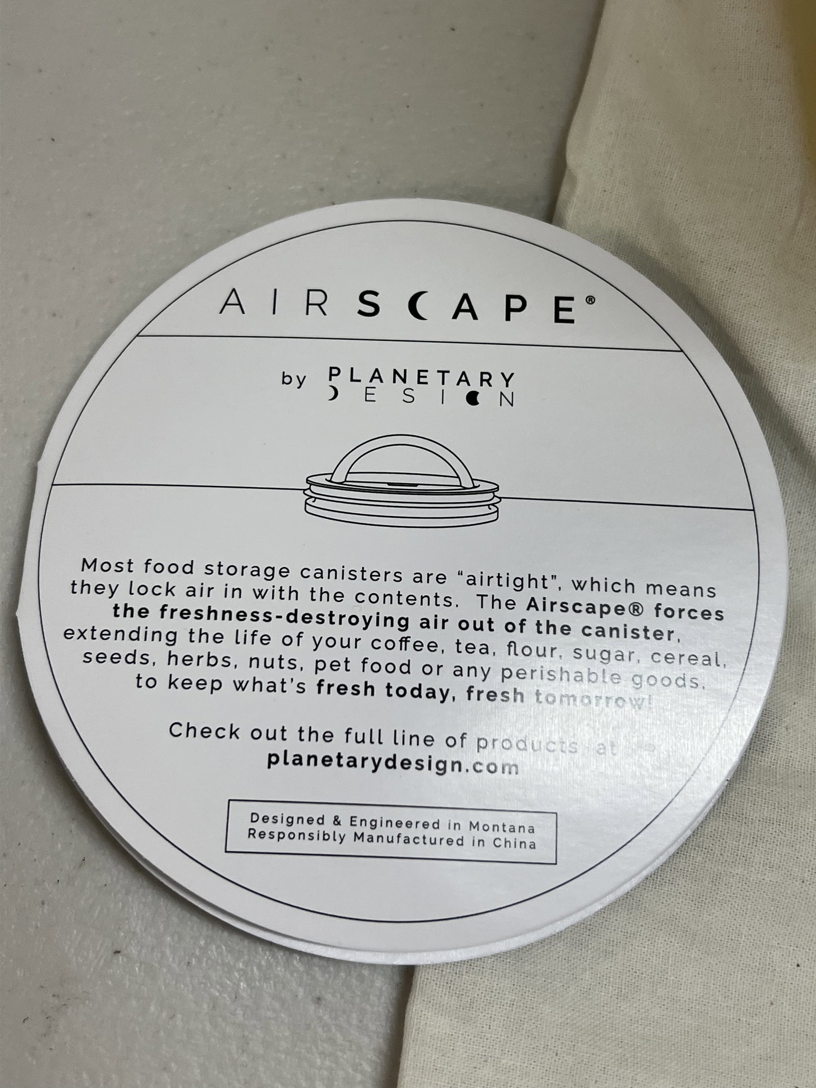 Airscape Coffee Canister Yellow - 2