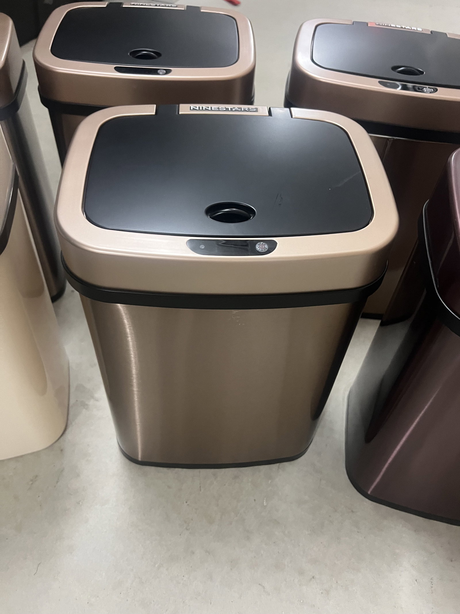 (6) Ninestars Sensor Automatic Trash Cans - 2