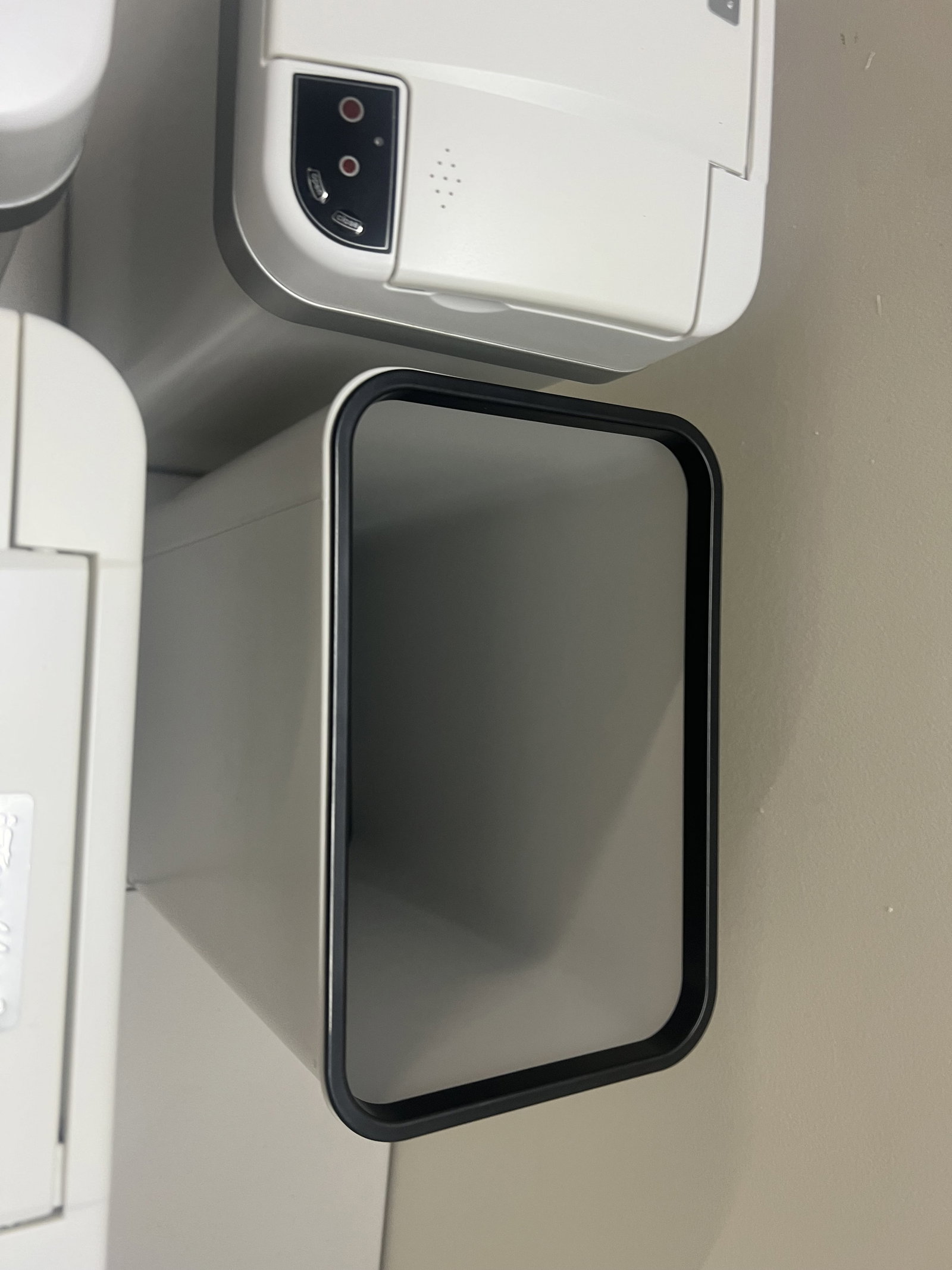 (4) White Touchless Automatic Sensor Trash Cans - 6