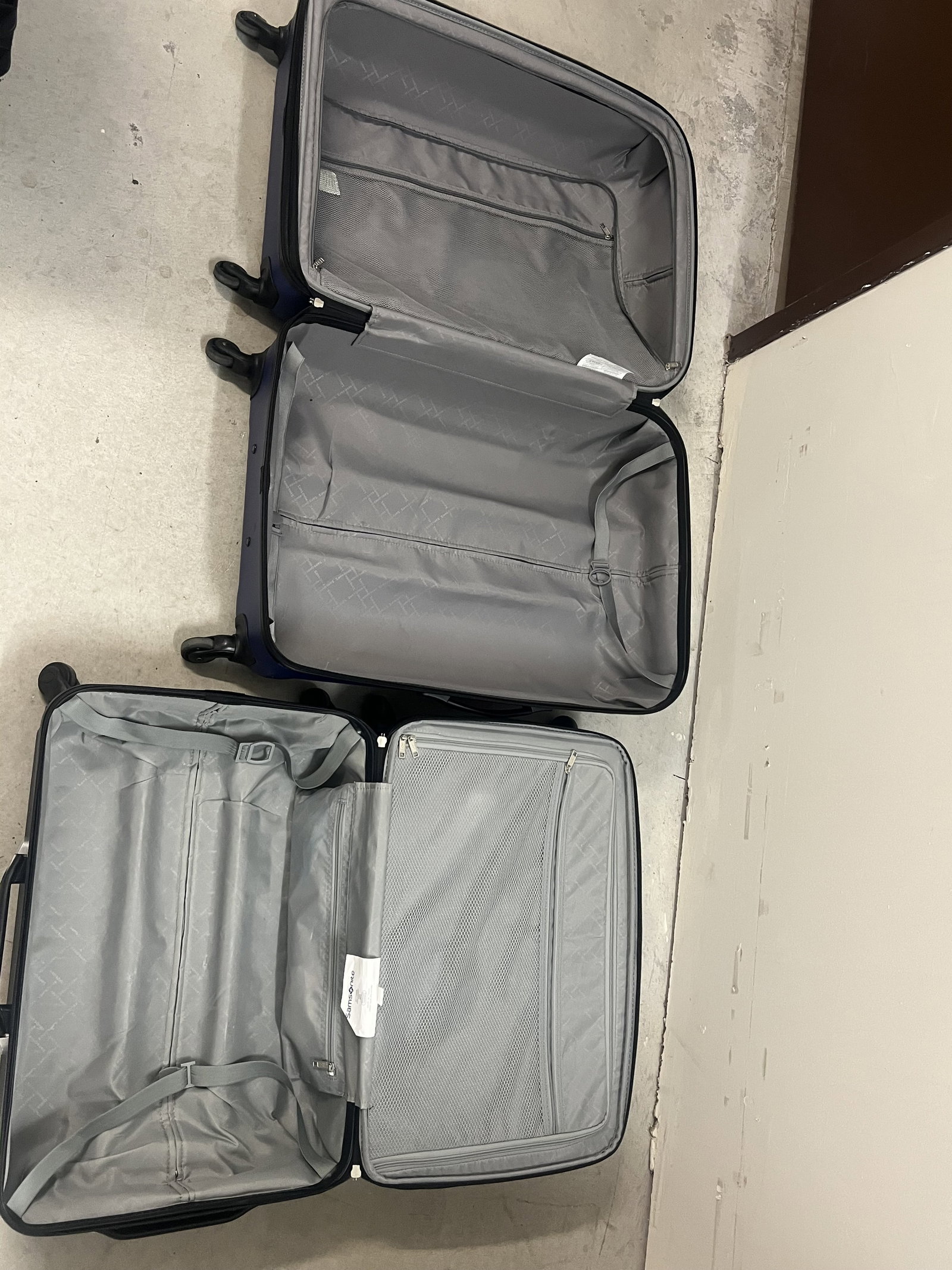 (2) Large Samsonite Hard Suitcases - 7