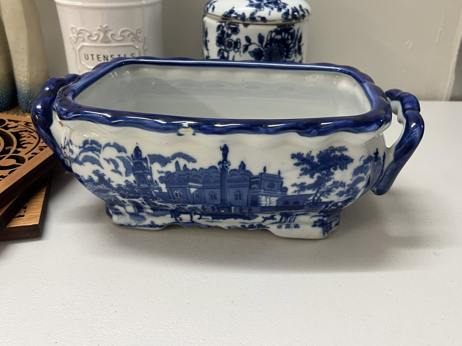 Blue and White Kitchen Decorations and Serving - 2