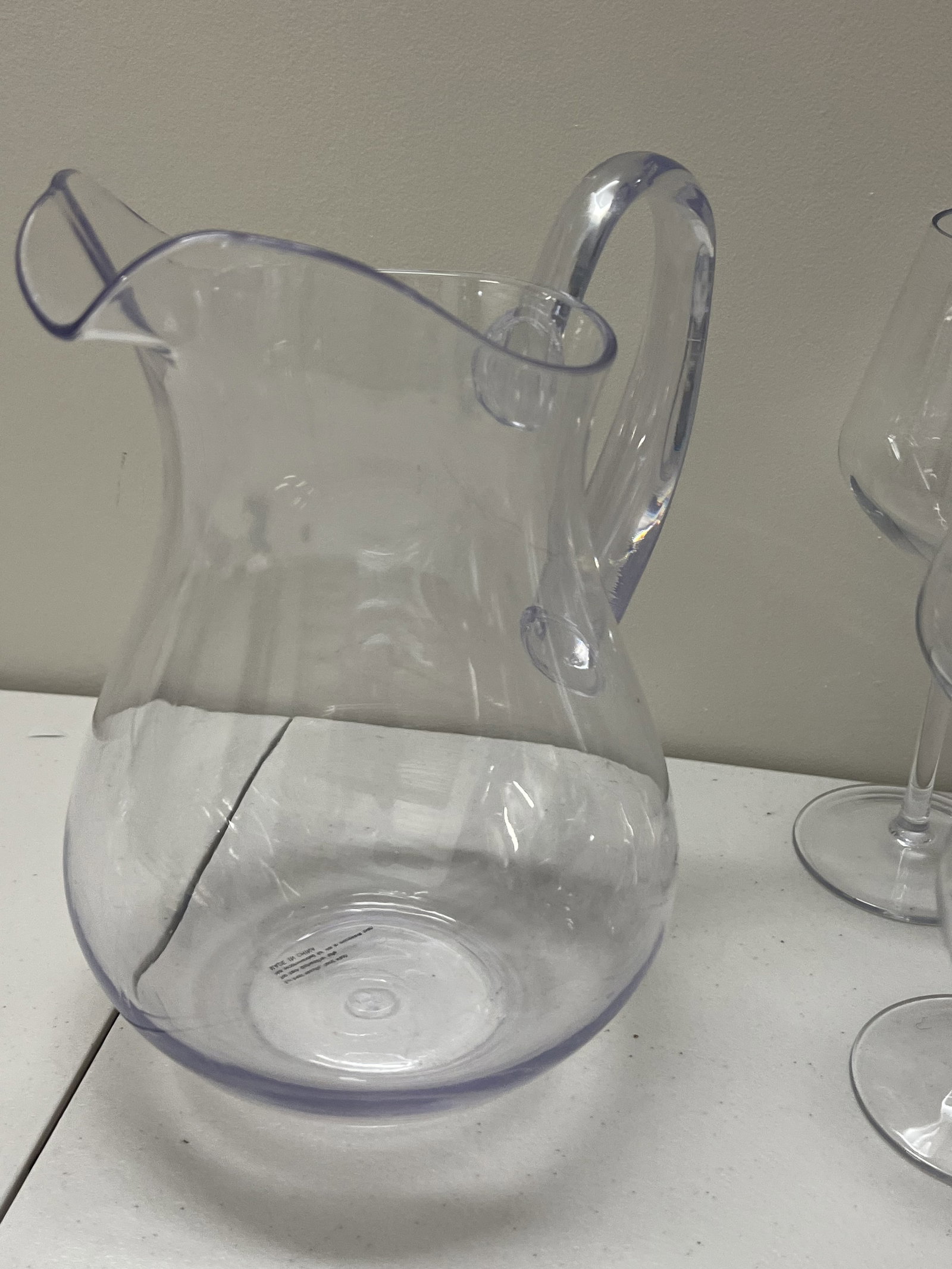 Plastic Wine Glasses and Pitcher - 5