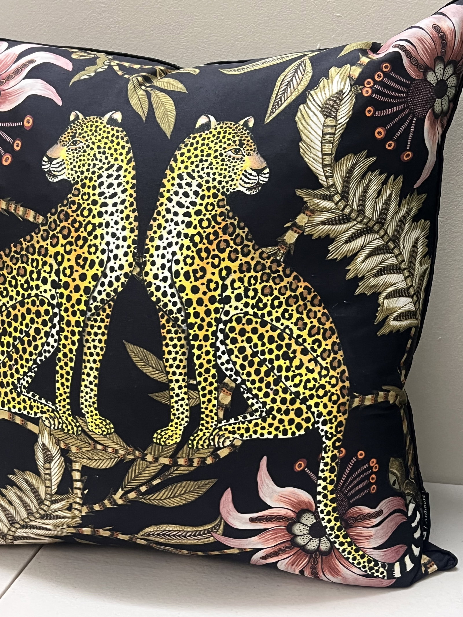 (2) Ardmore Safari Leopard Silk Pillows - 5