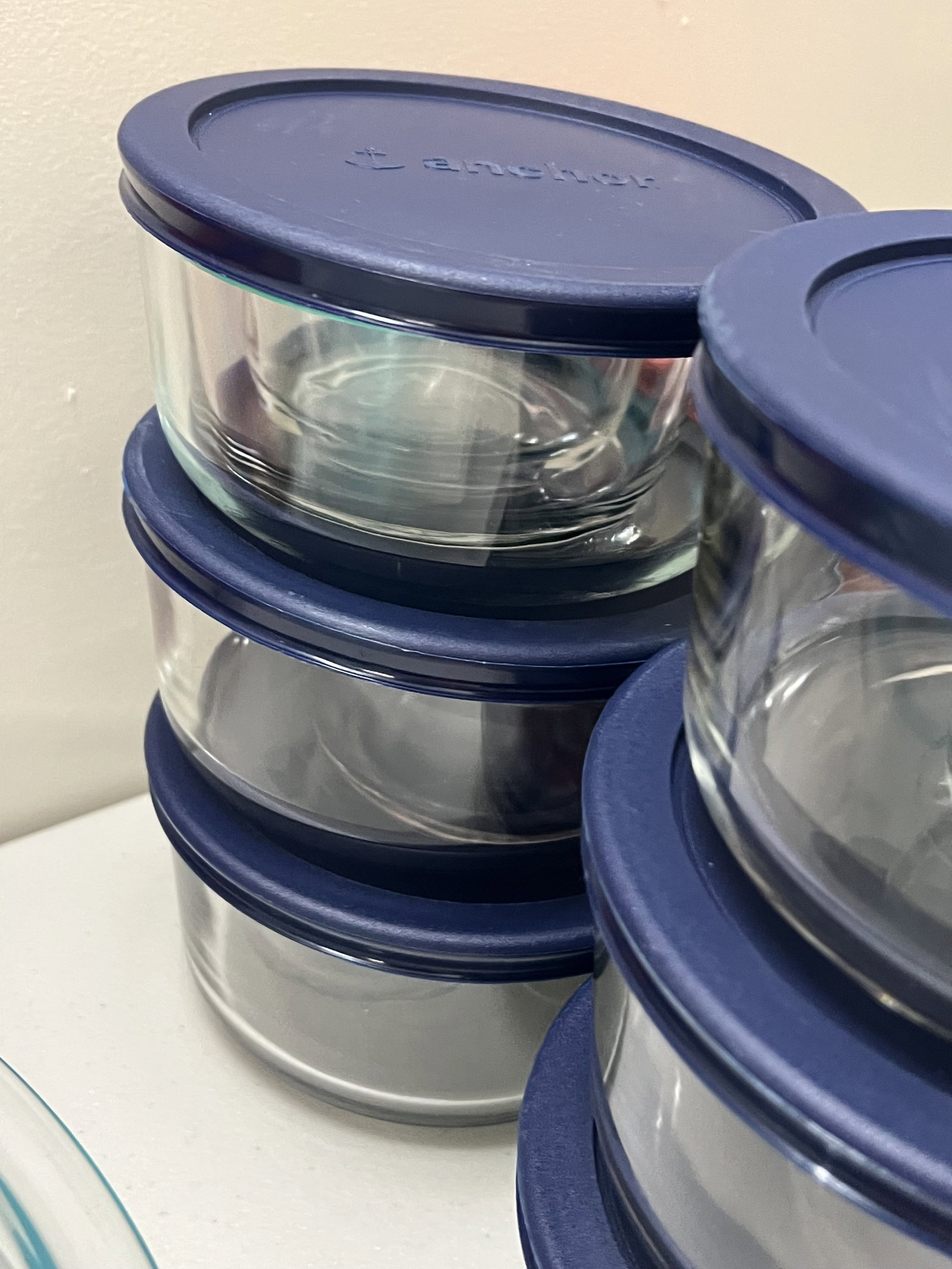 24 Pice Anchor Hocking Glass Containers with Lids - 3