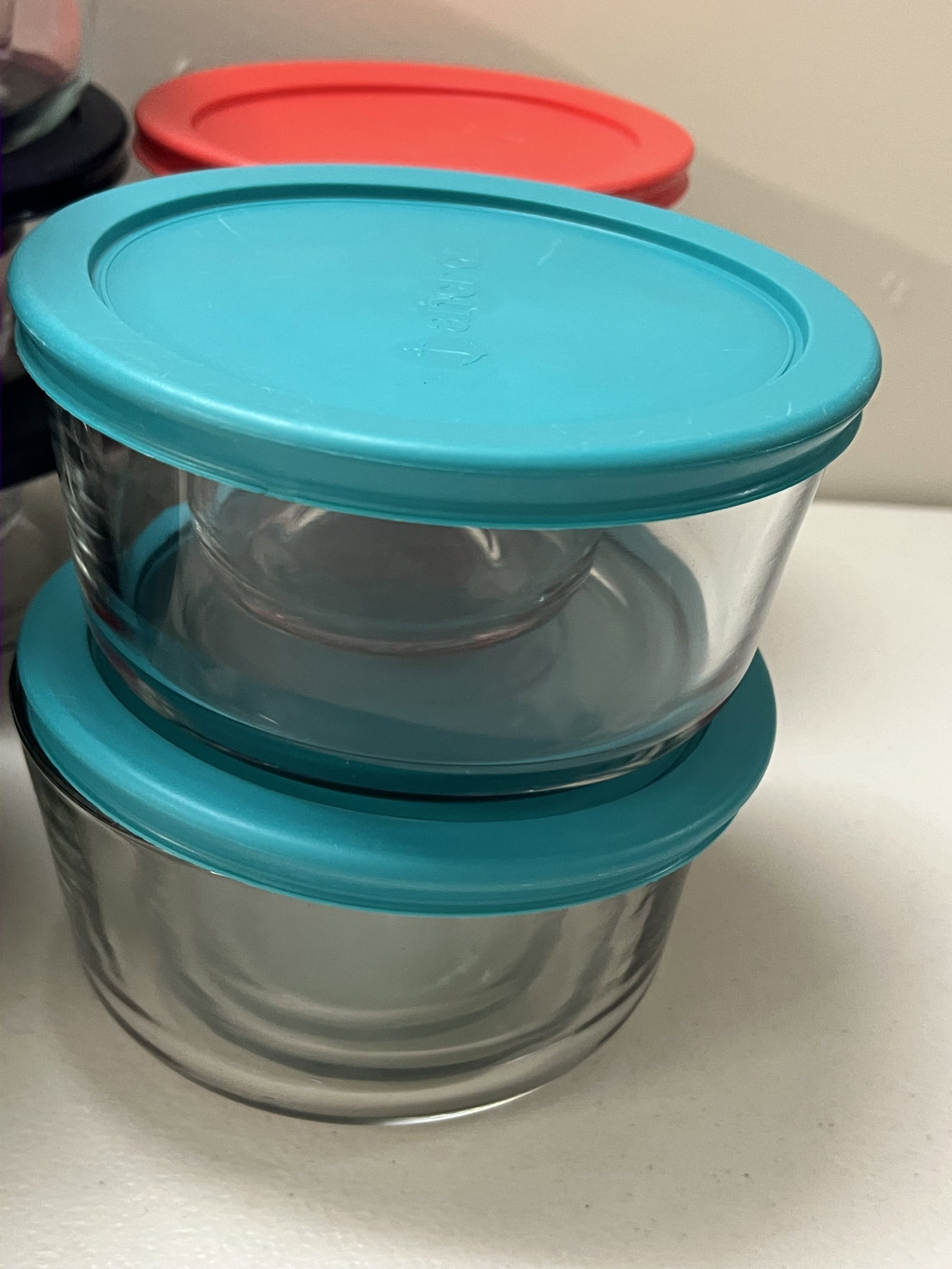 24 Pice Anchor Hocking Glass Containers with Lids - 4