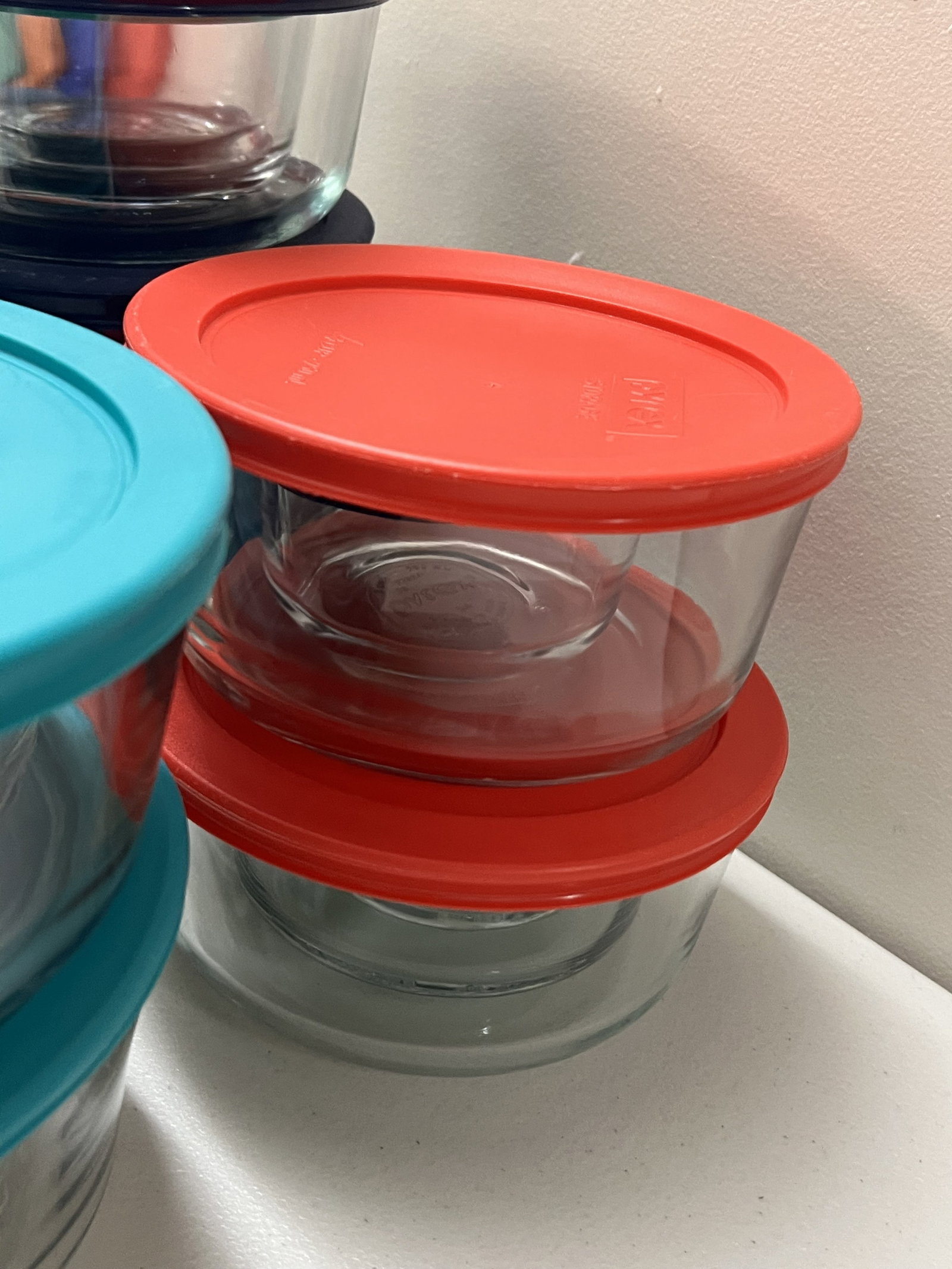 24 Pice Anchor Hocking Glass Containers with Lids - 5