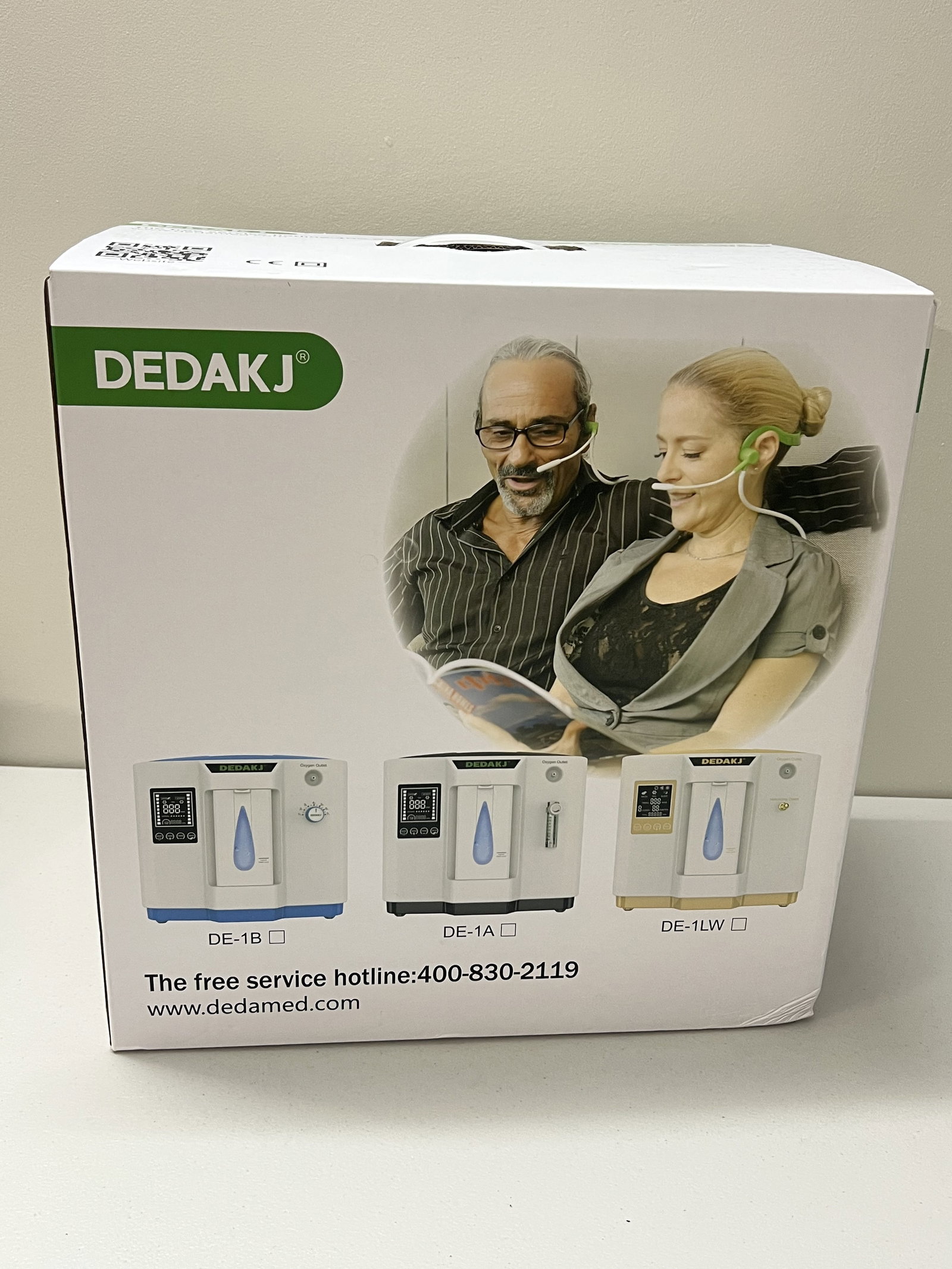 Dedakj Home Oxygen Concentrator: Dimensions: Box: 16" x 15.5" x 9.5" Condition: Lightly used. Low Estimate: 10 High Estimate: 10000
