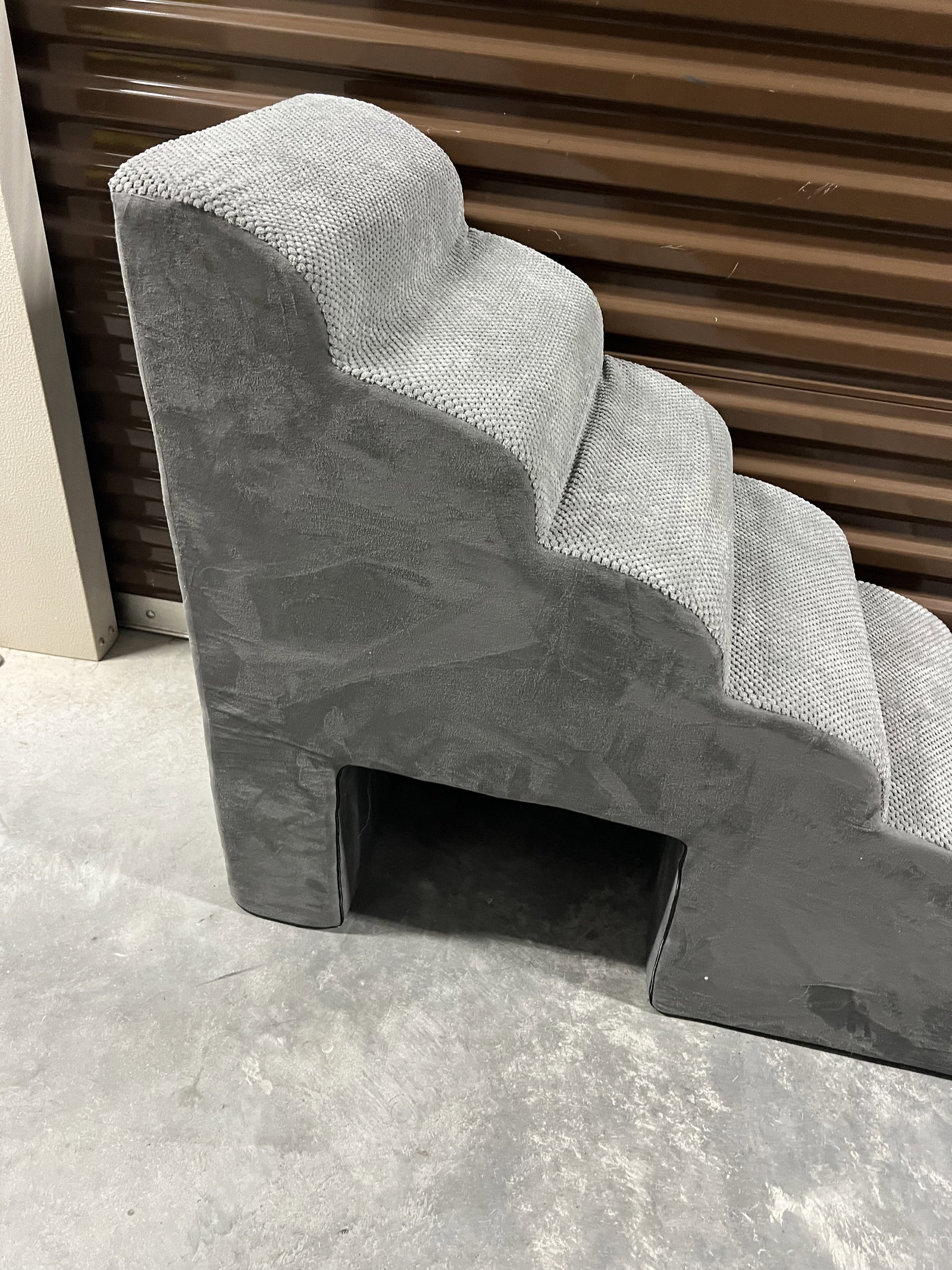 Extra XL Gray Dog Pet Stairs - 2