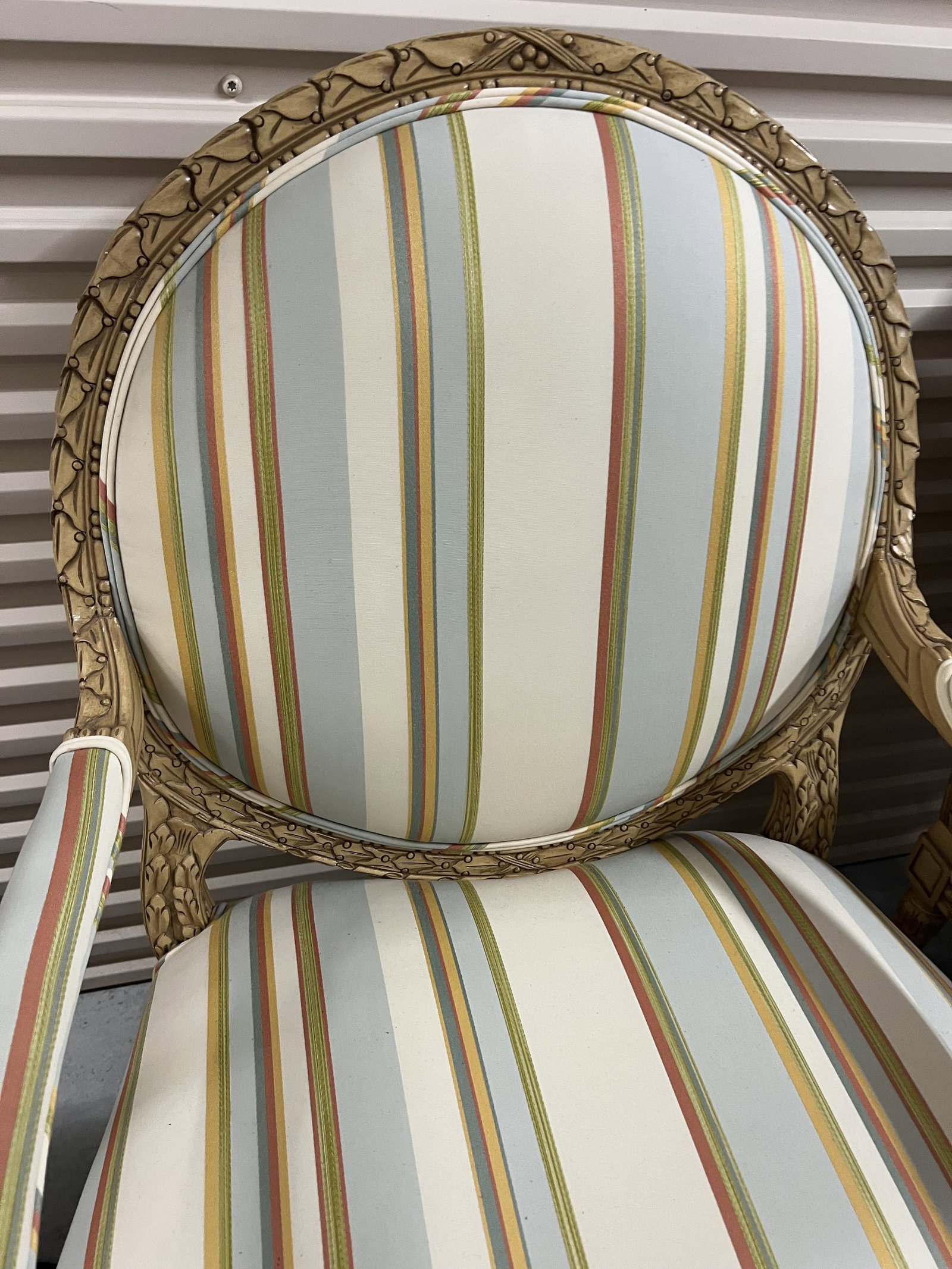 Pair of Large French Style Upholstered Chairs - 2