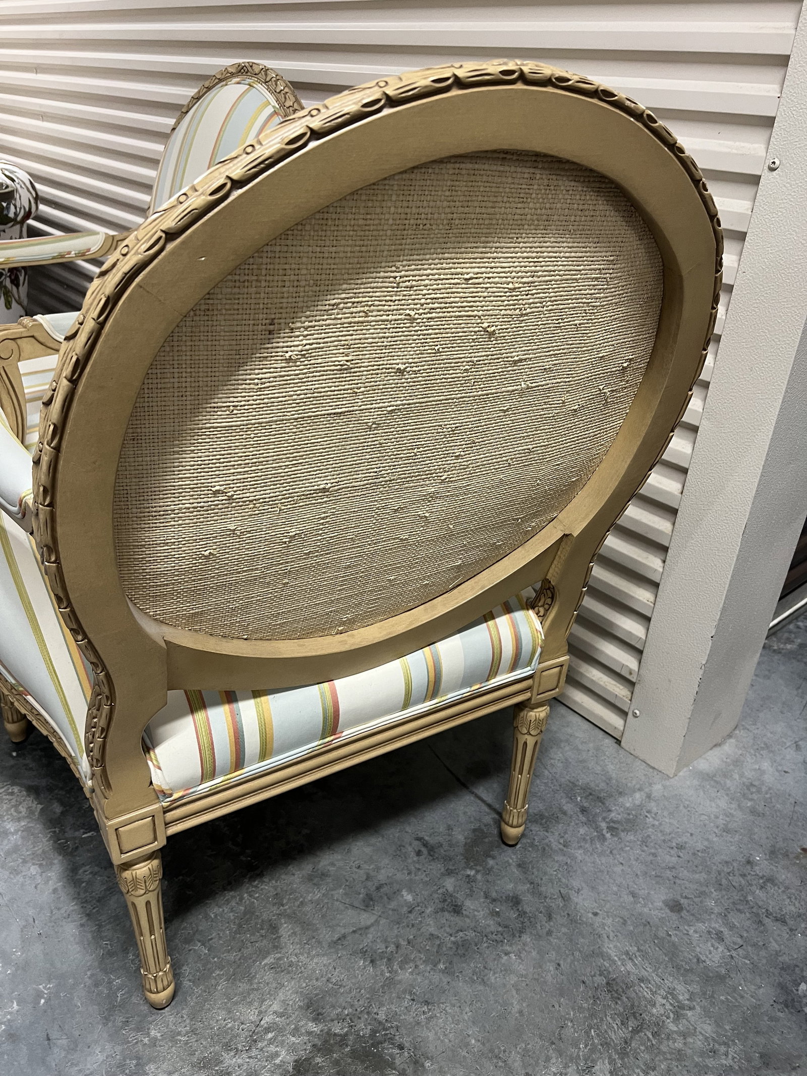 Pair of Large French Style Upholstered Chairs - 6