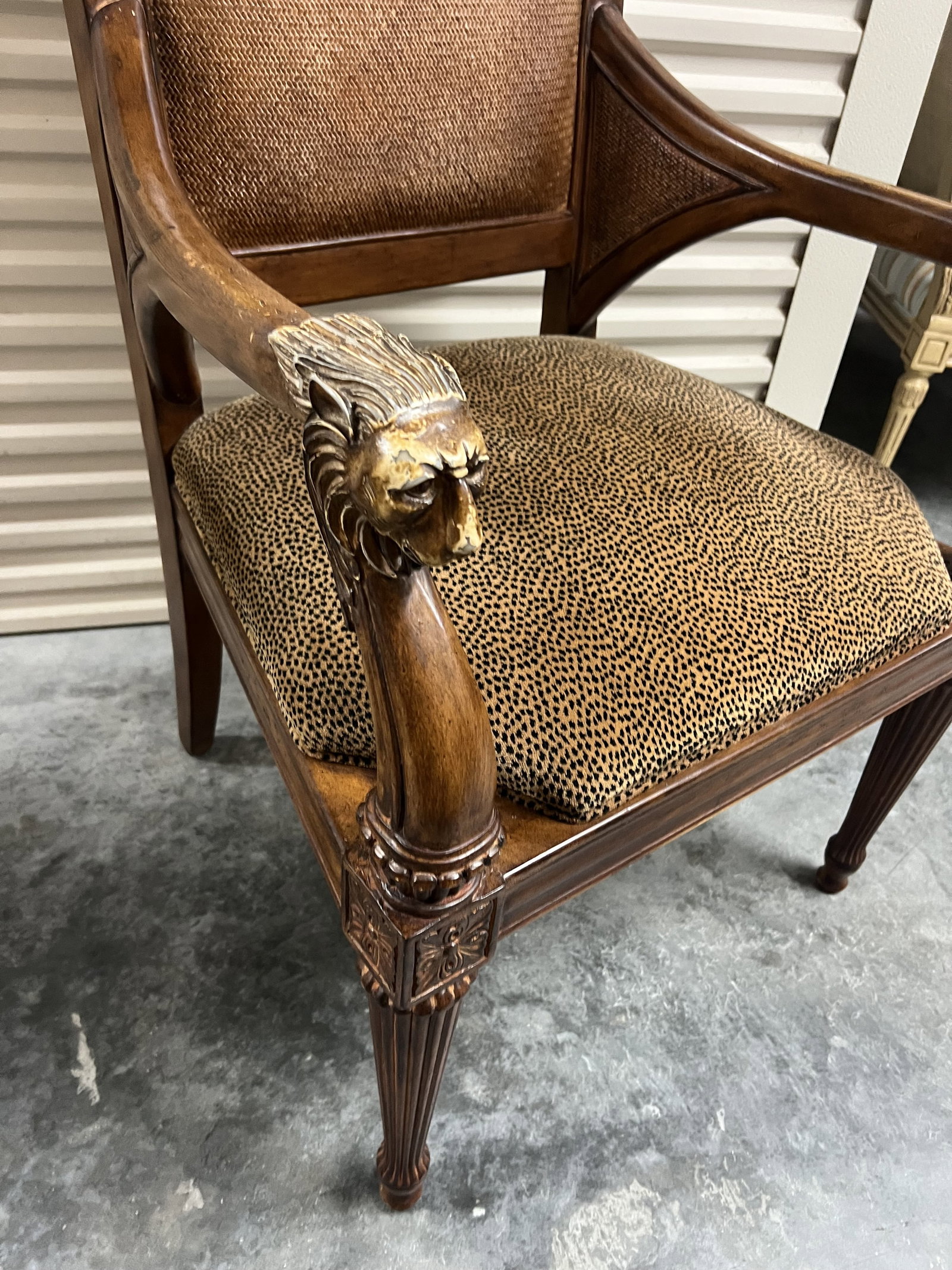 Regency Style Lions Head Chairs - 4