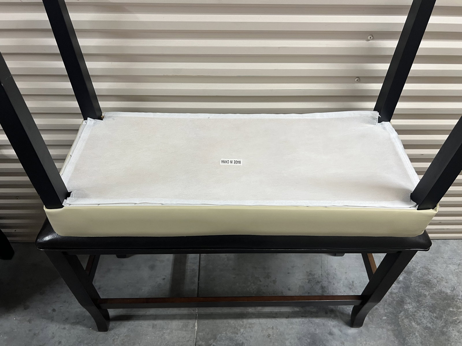 (2) Faux Leather Benches - 4