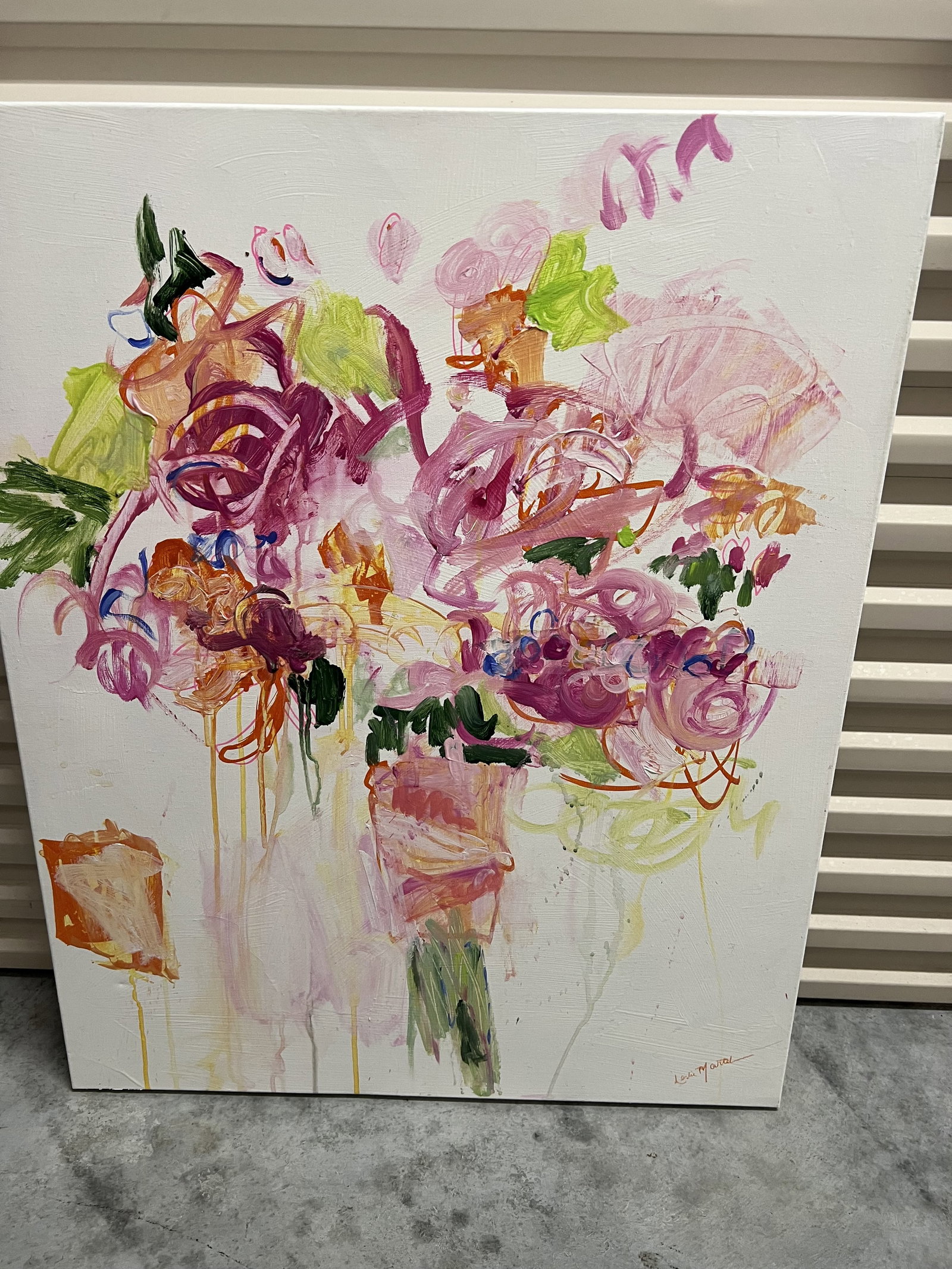 Leslie Martel Original Oil on Canvas Painting - 3