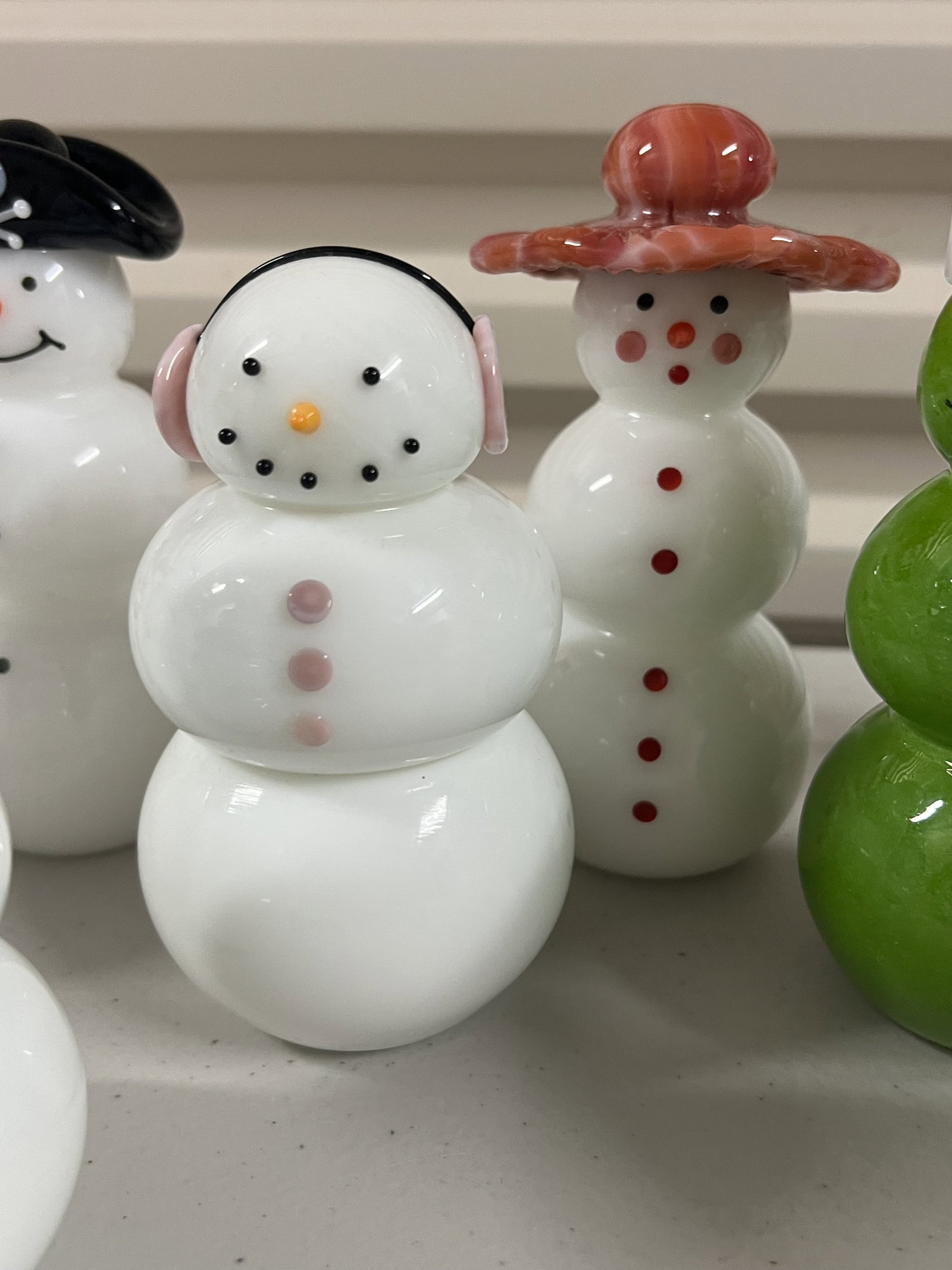Art Glass Snowman Collection - 6