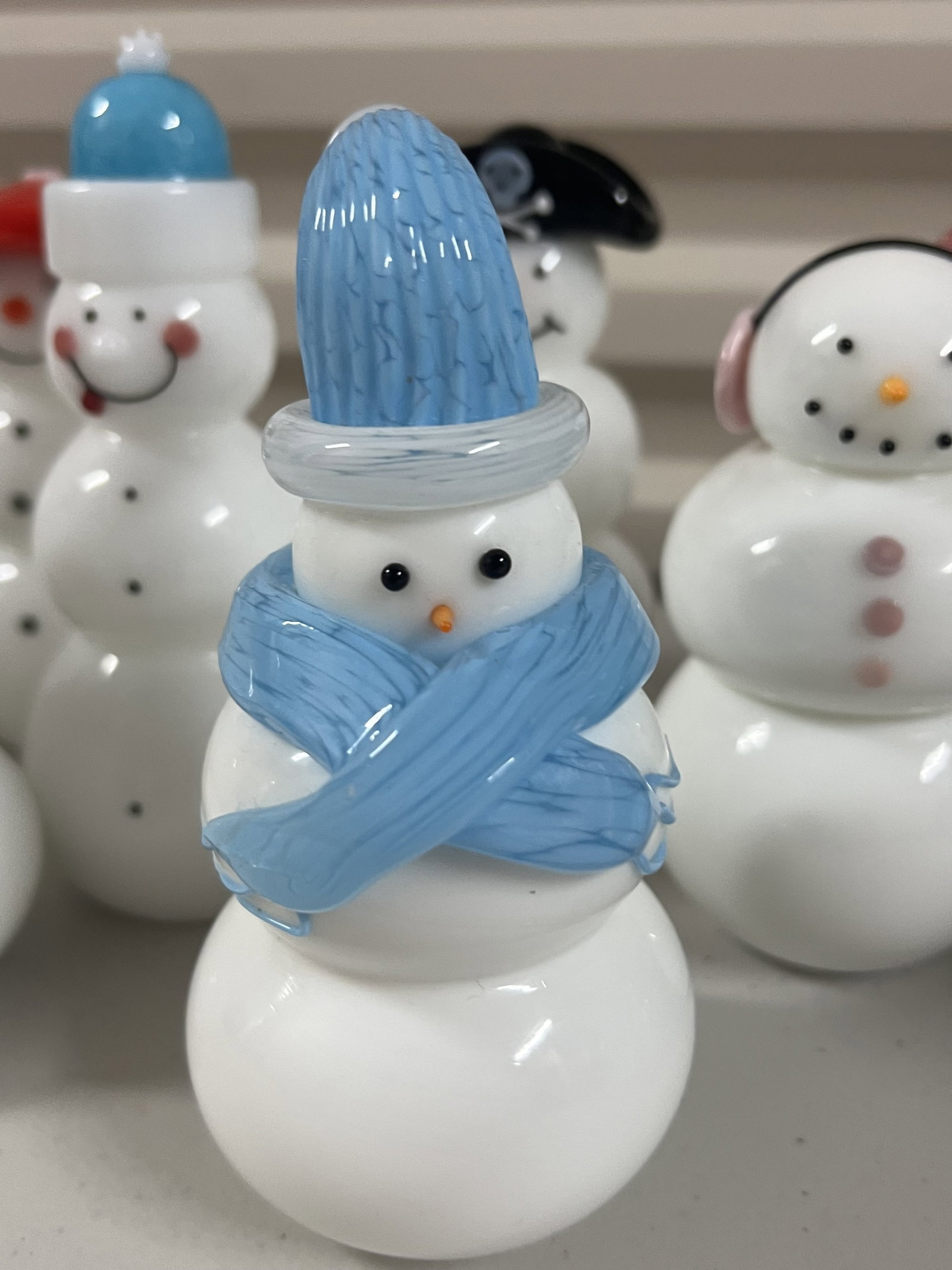 Art Glass Snowman Collection - 7