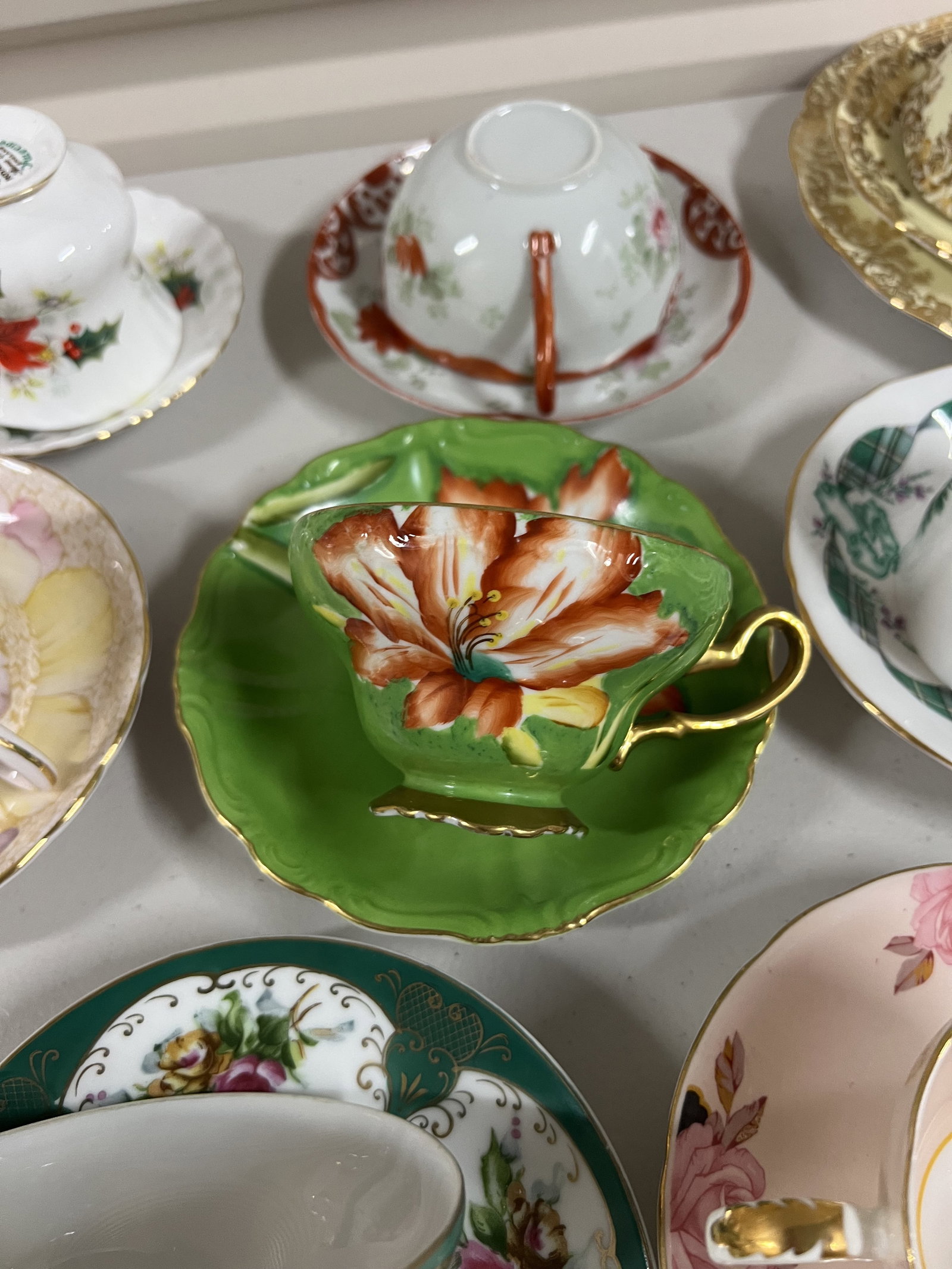 Large Grouping of English Teacups - 18