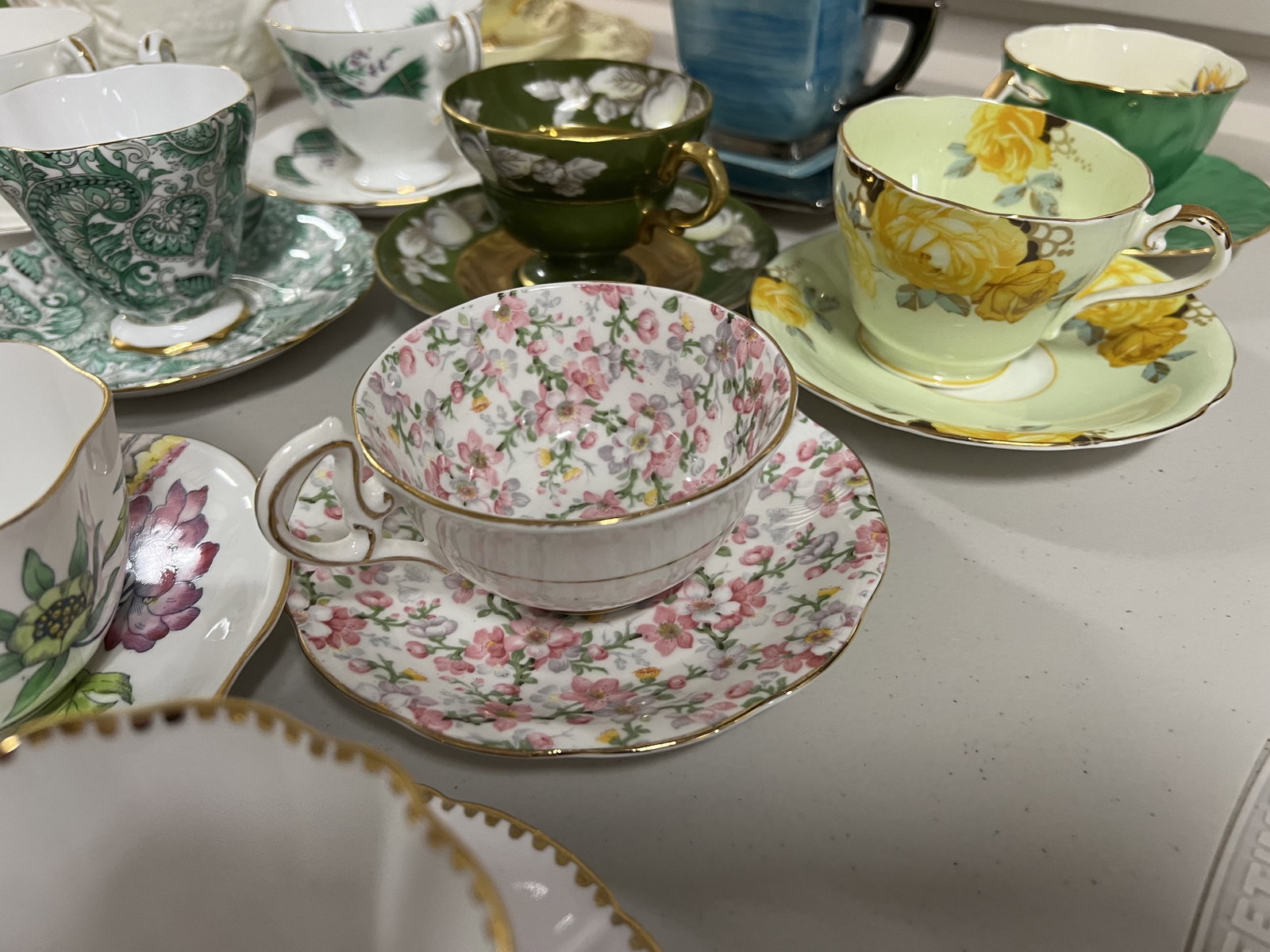 Large Grouping of English Teacups - 4
