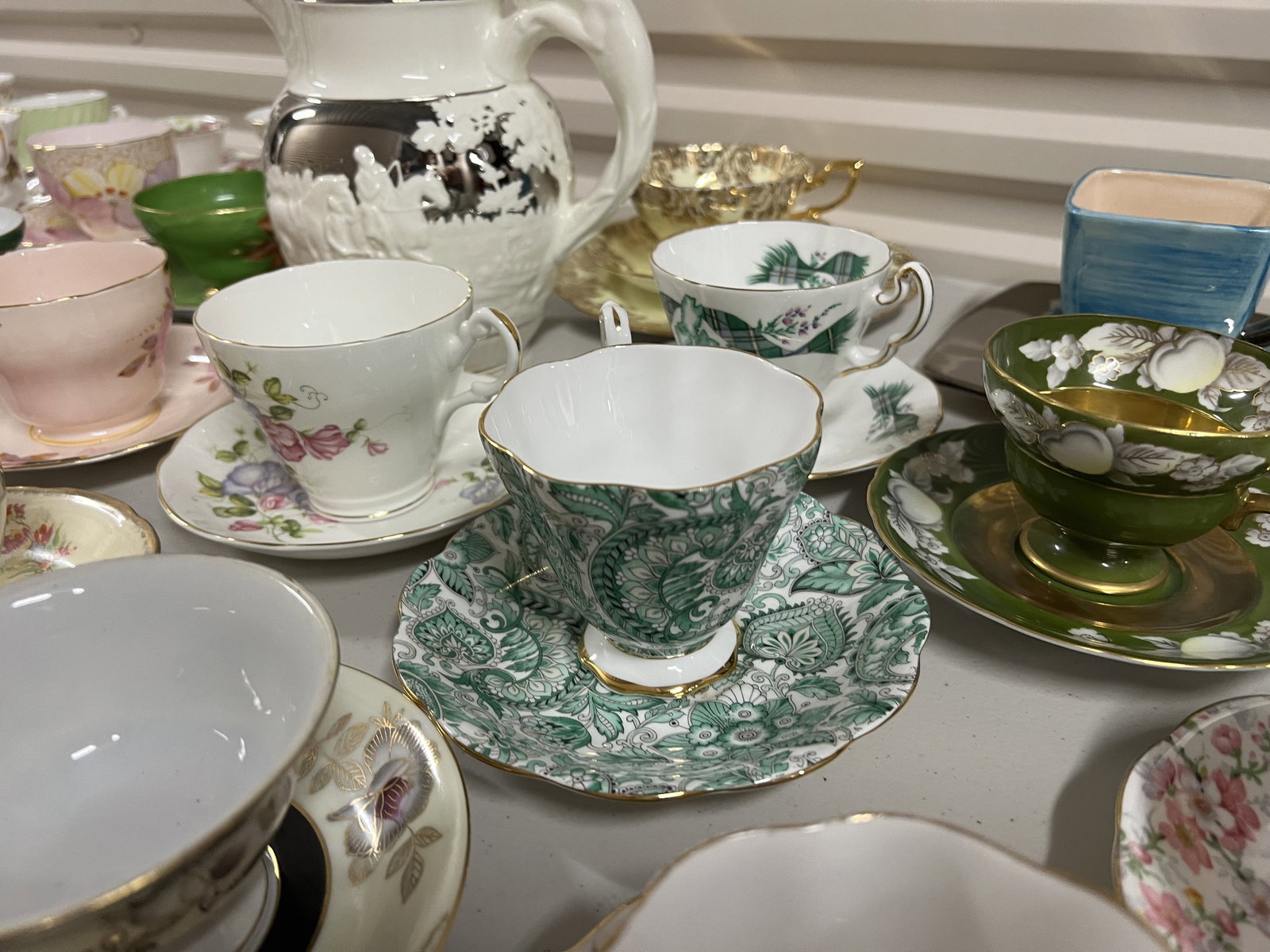 Large Grouping of English Teacups - 6