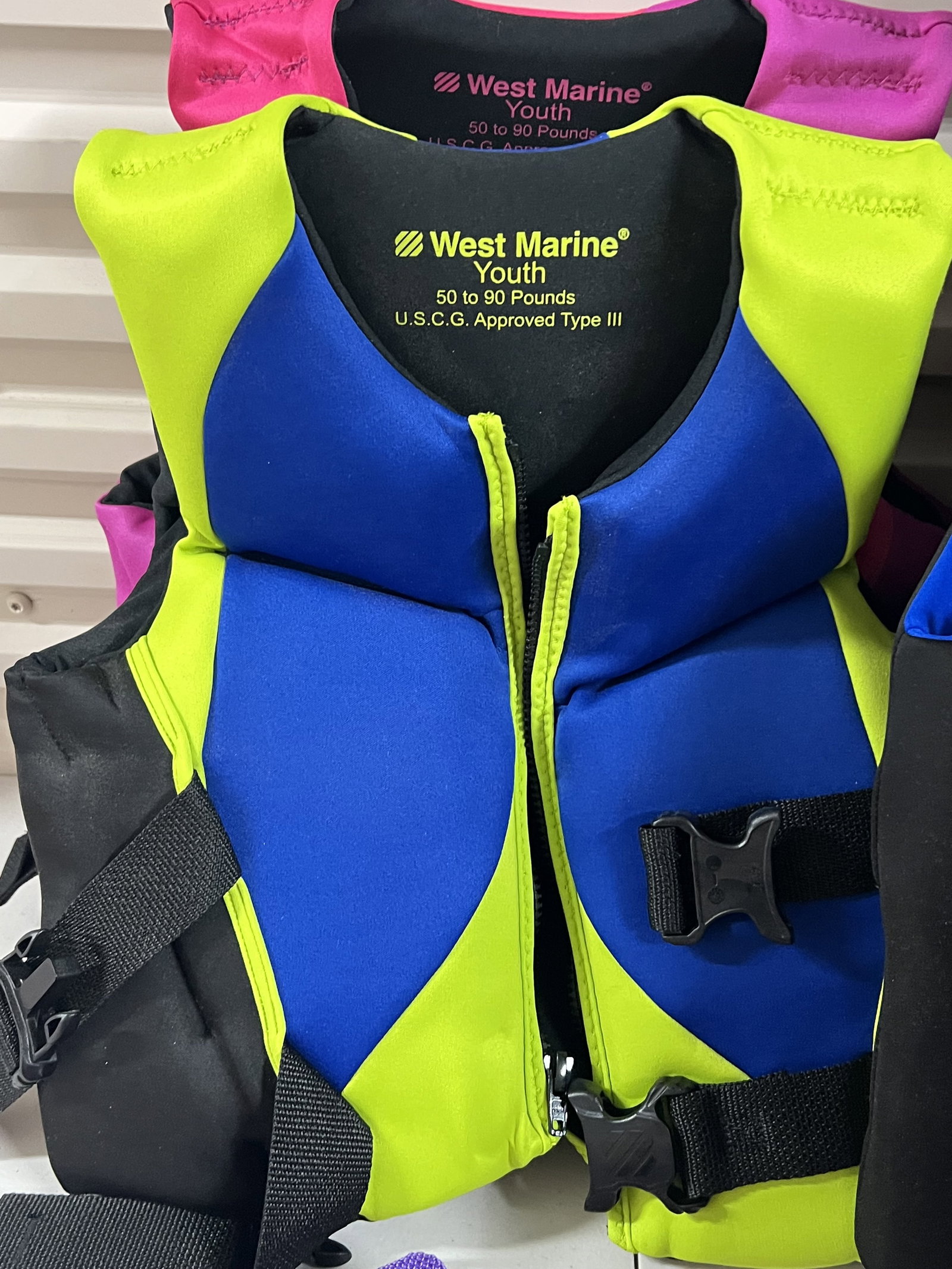 (7) West Marine Life Jackets - 3
