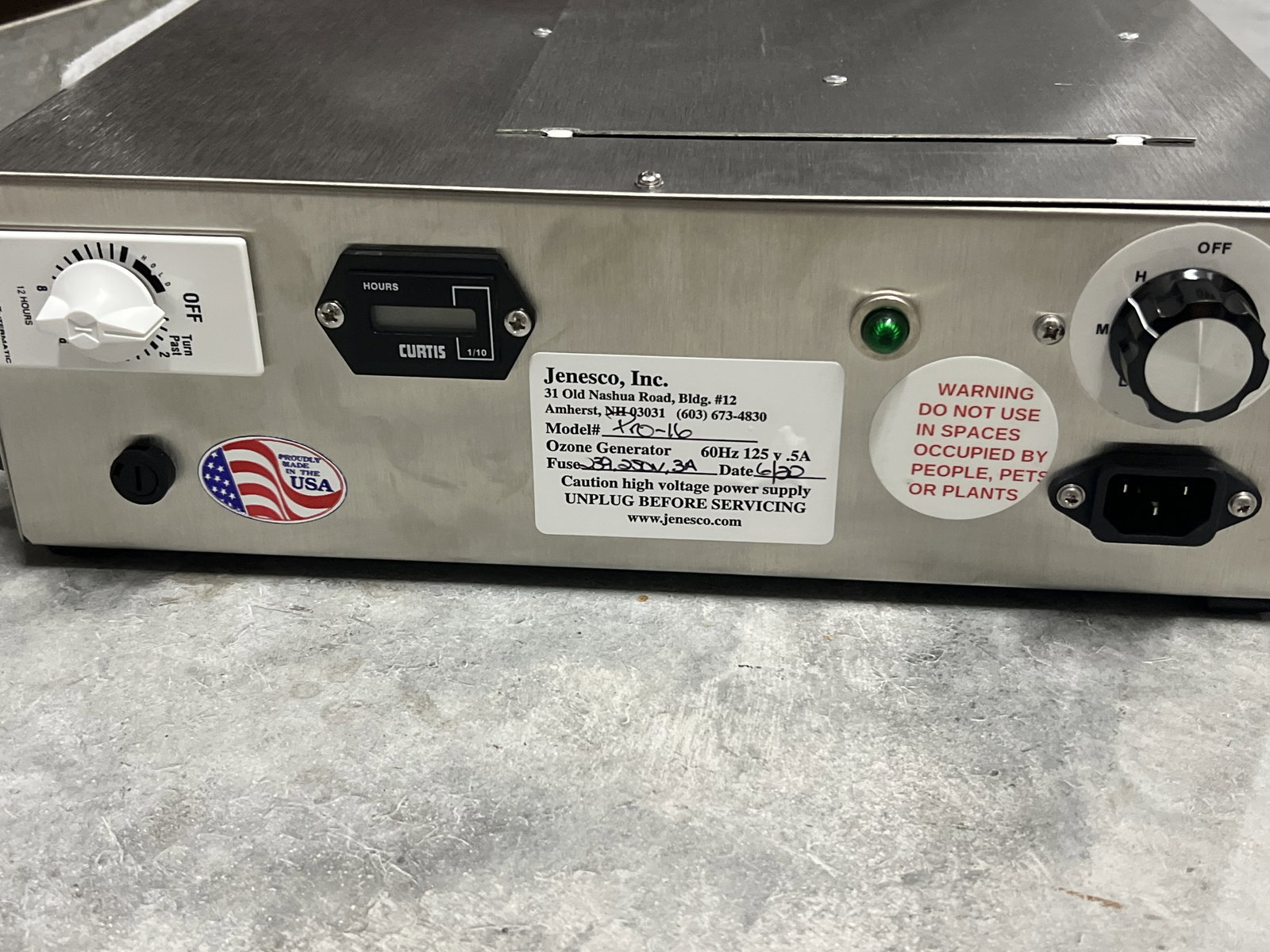 Jenesco Ozone Generator - 2