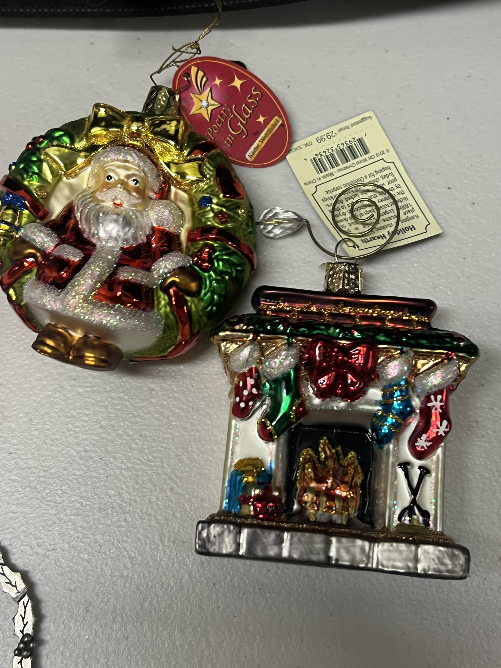 Glass Christmas Ornaments in TreeKeeper Case - 16