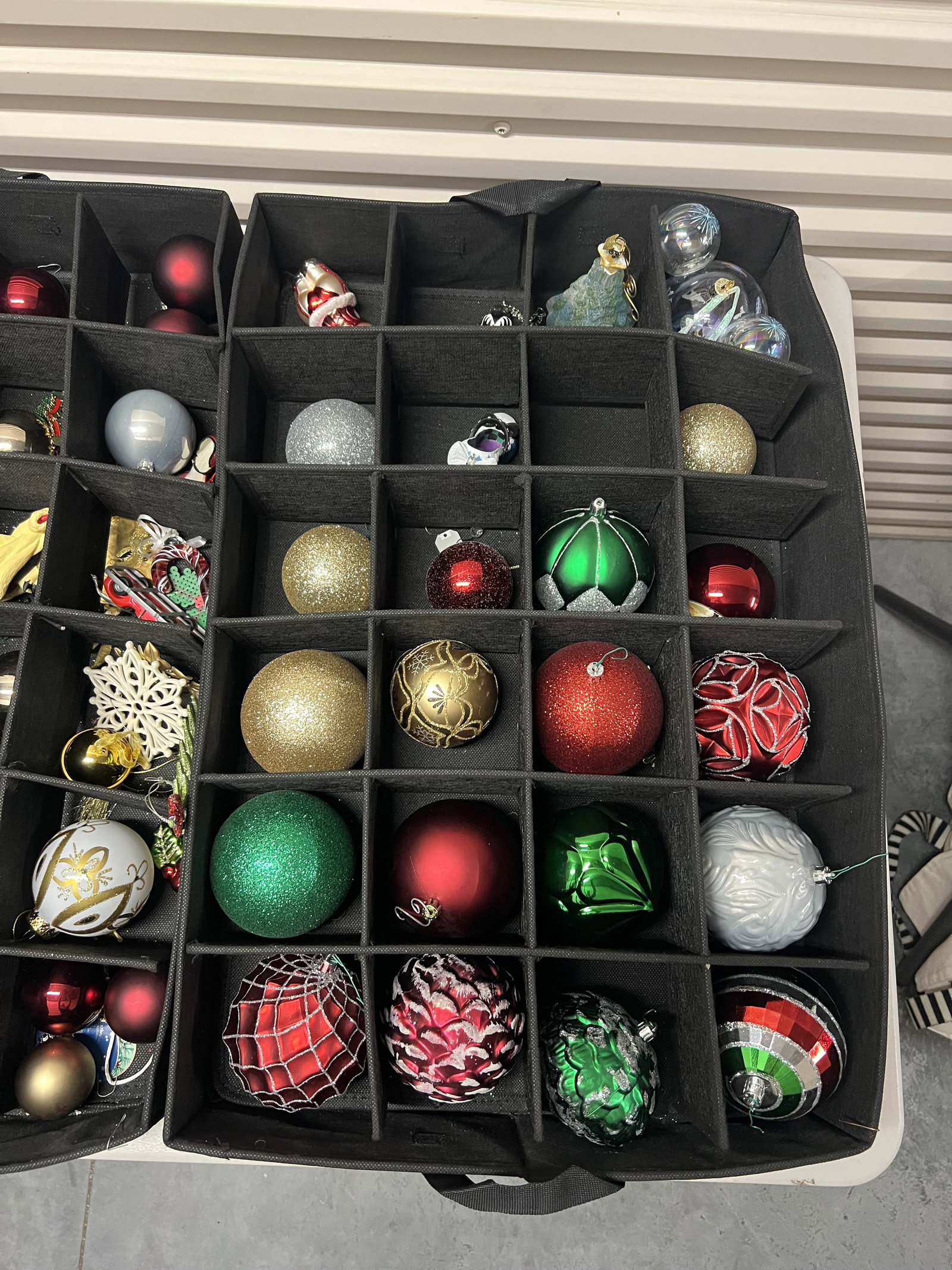 Glass Christmas Ornaments in TreeKeeper Case - 2