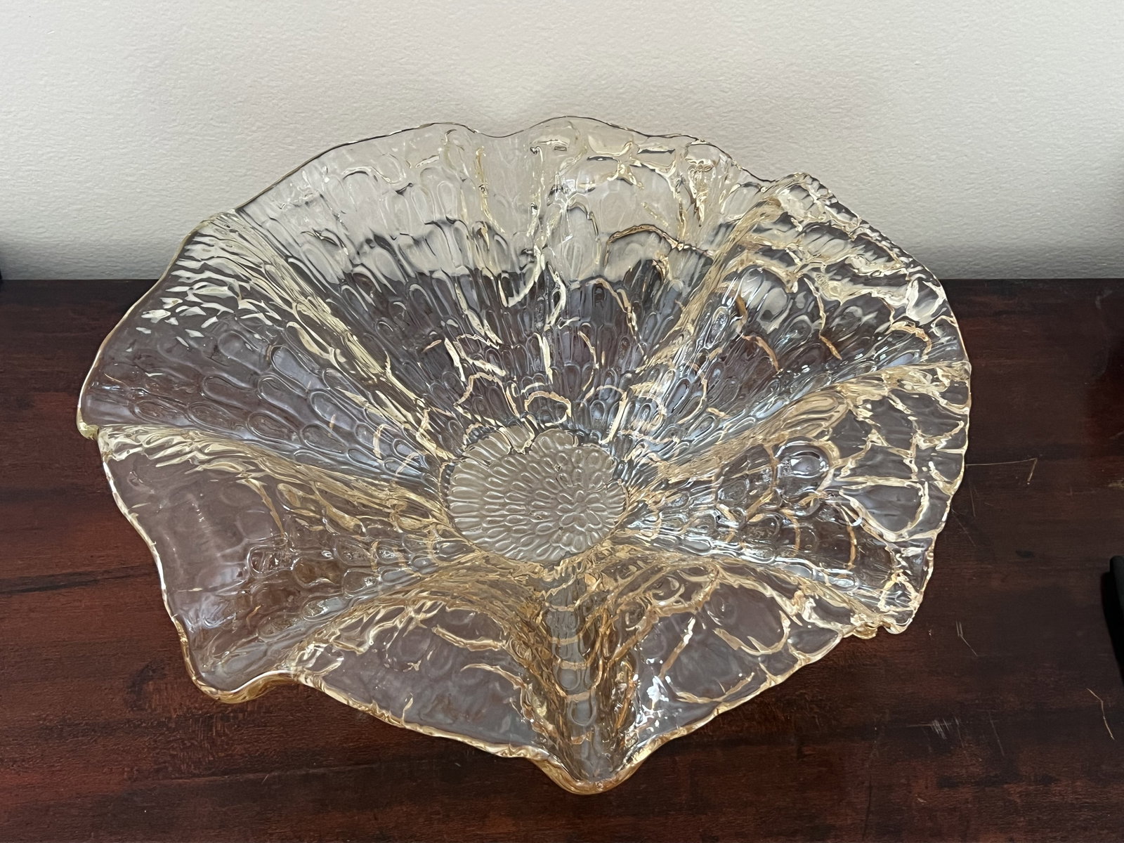 Large Murano Style Art Glass Bowl - 3