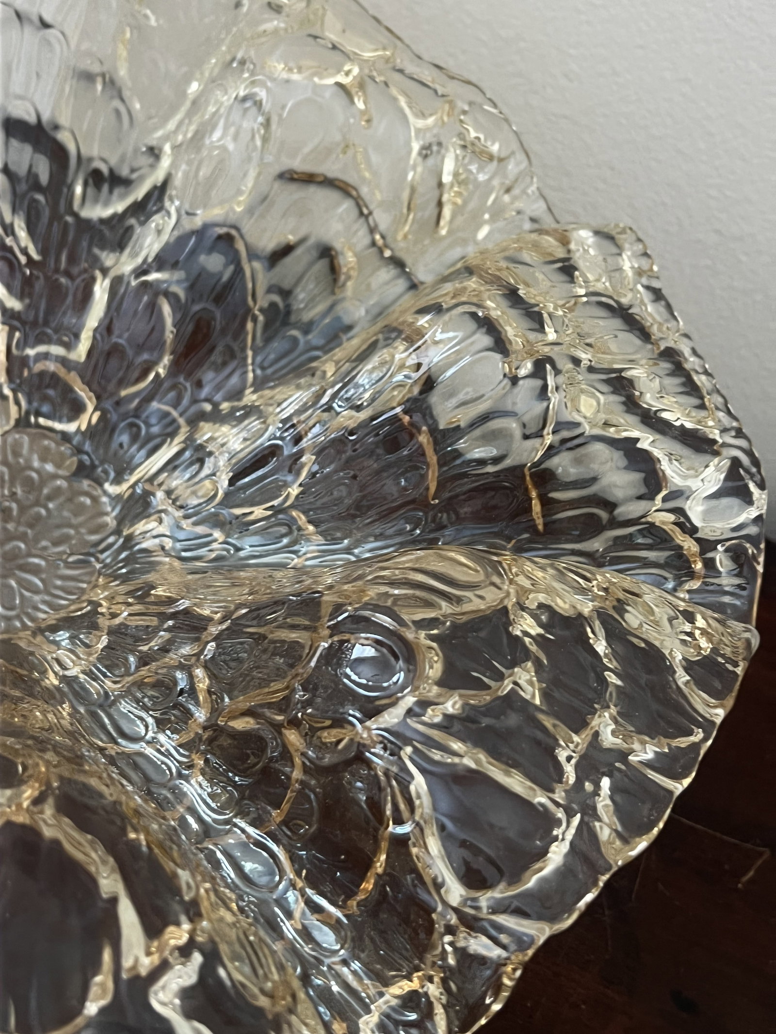 Large Murano Style Art Glass Bowl - 5