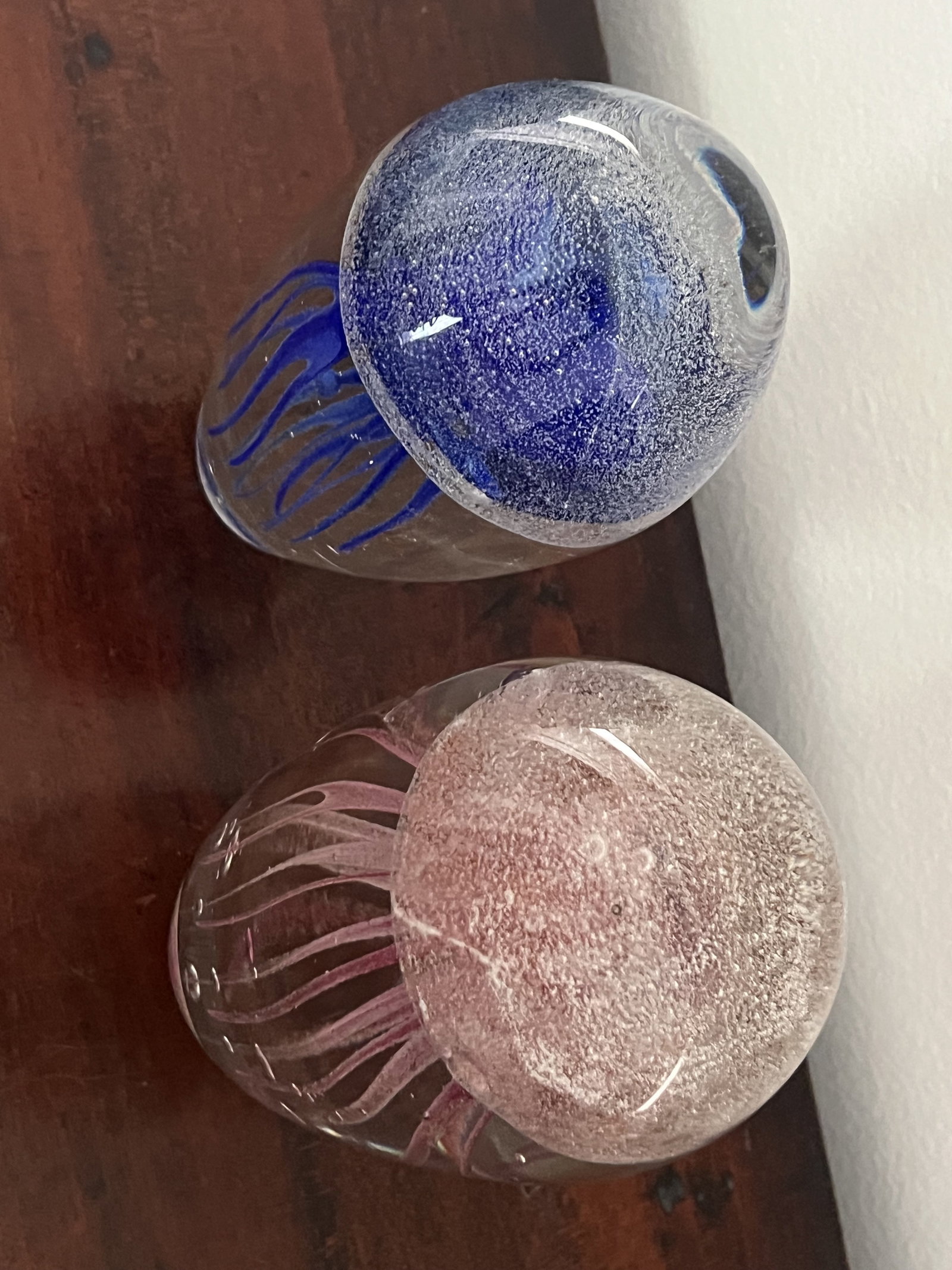 (2) Art Glass Octopus Paperweights - 4