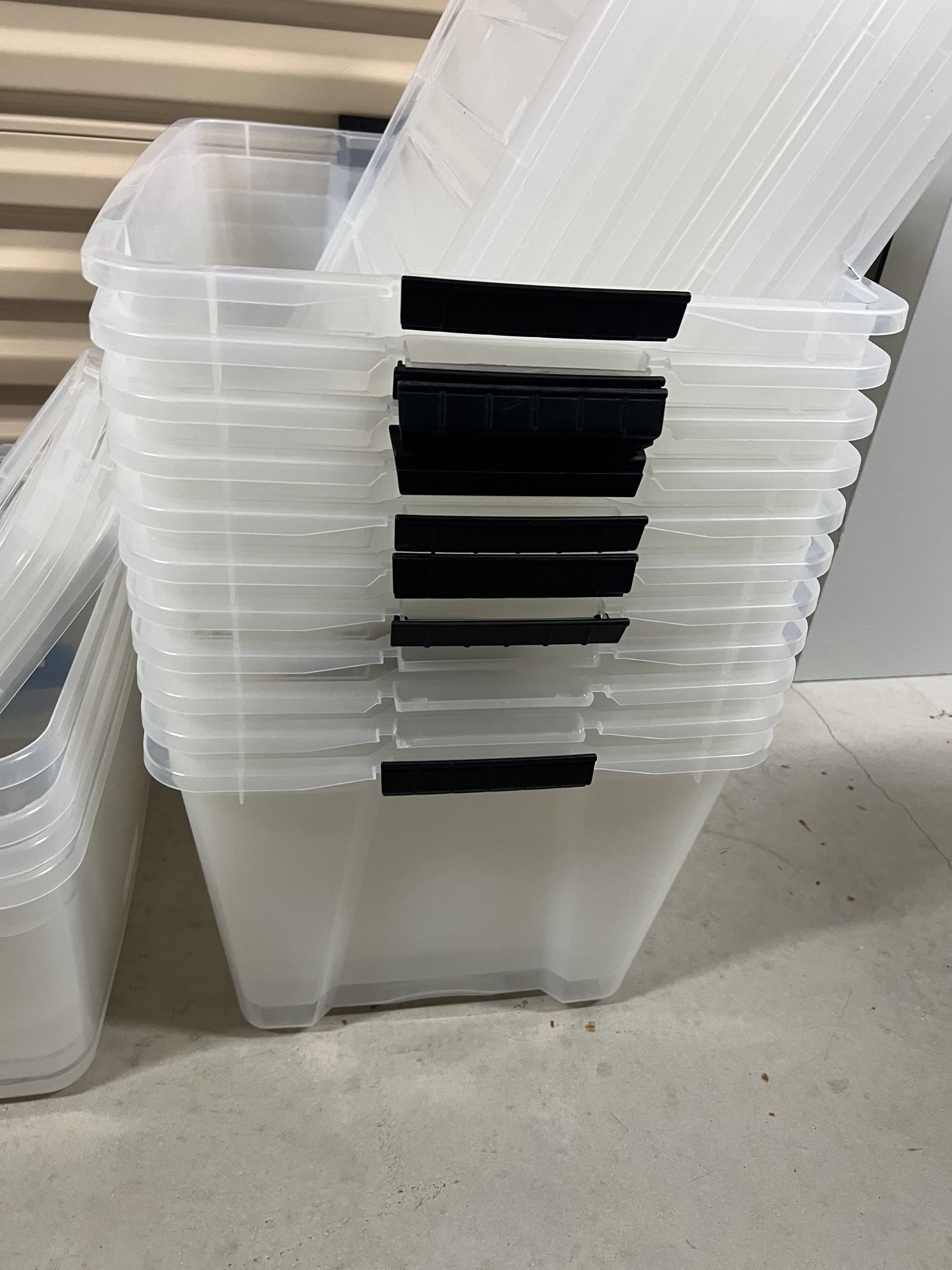 (29) Clear Storage Bins - 2
