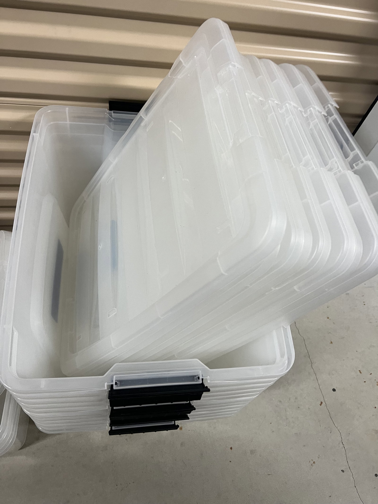 (29) Clear Storage Bins - 3