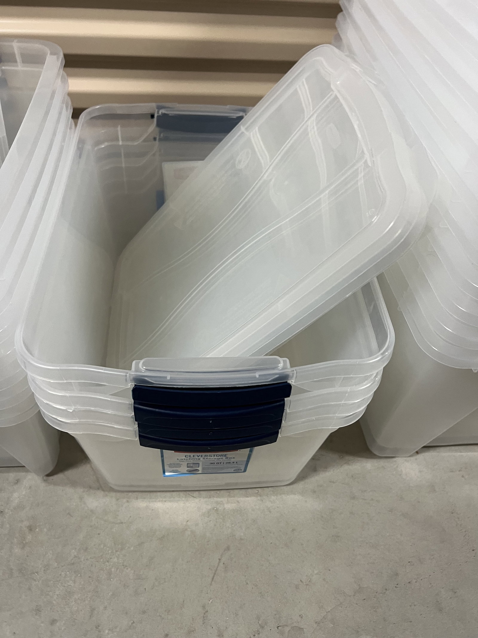 (29) Clear Storage Bins - 4