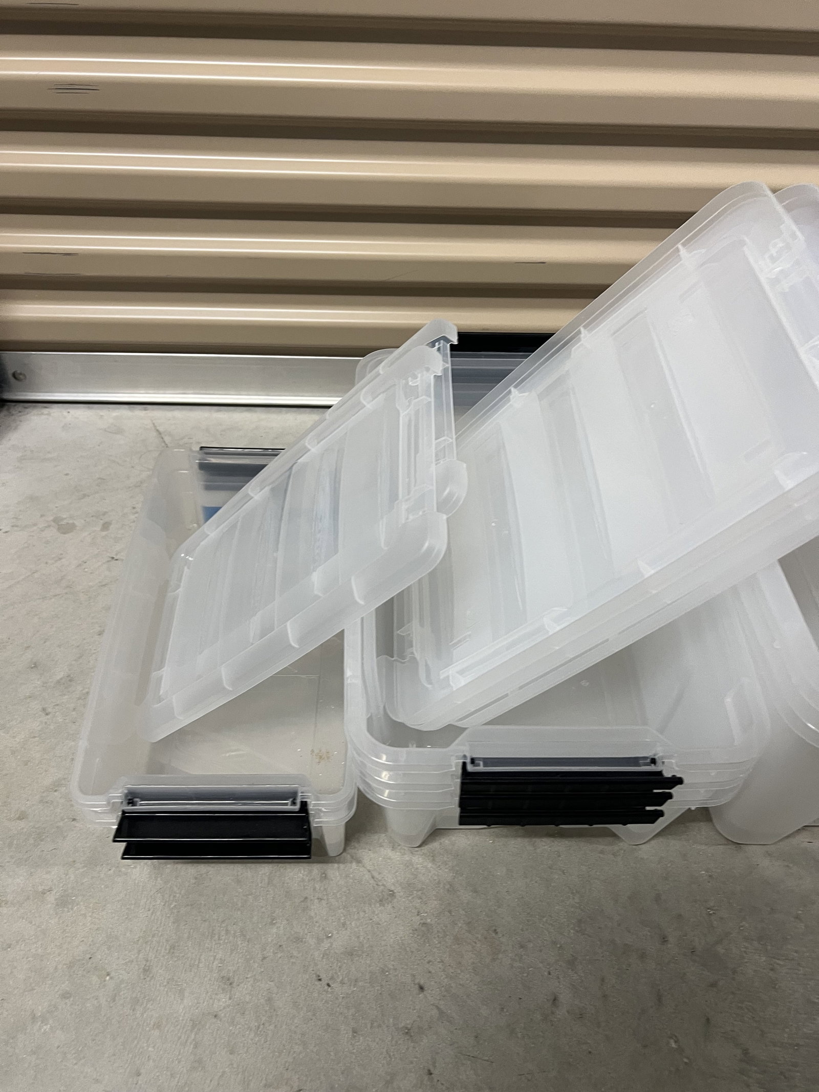 (29) Clear Storage Bins - 7