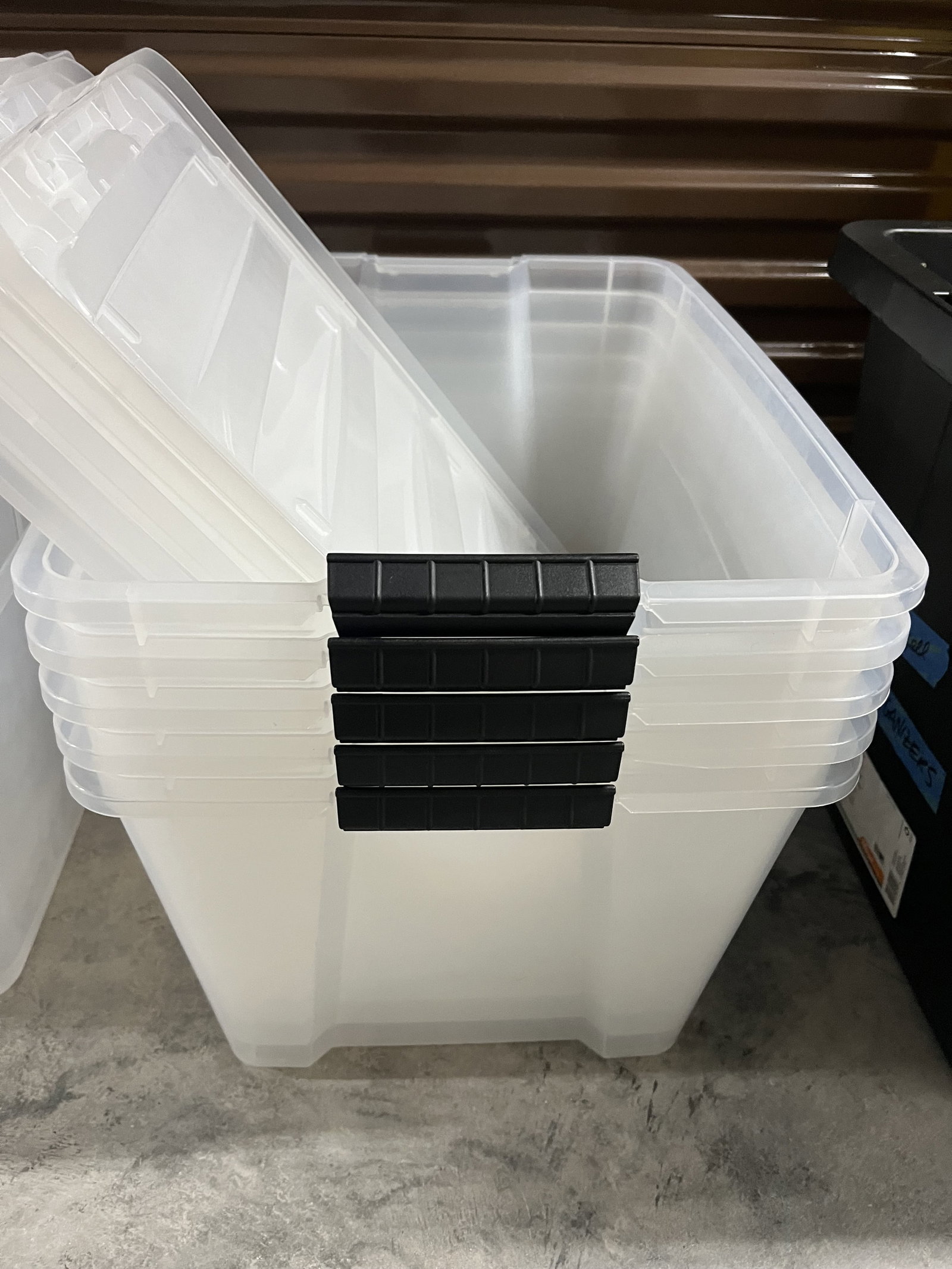 (7) Clear Storage Bins - 2