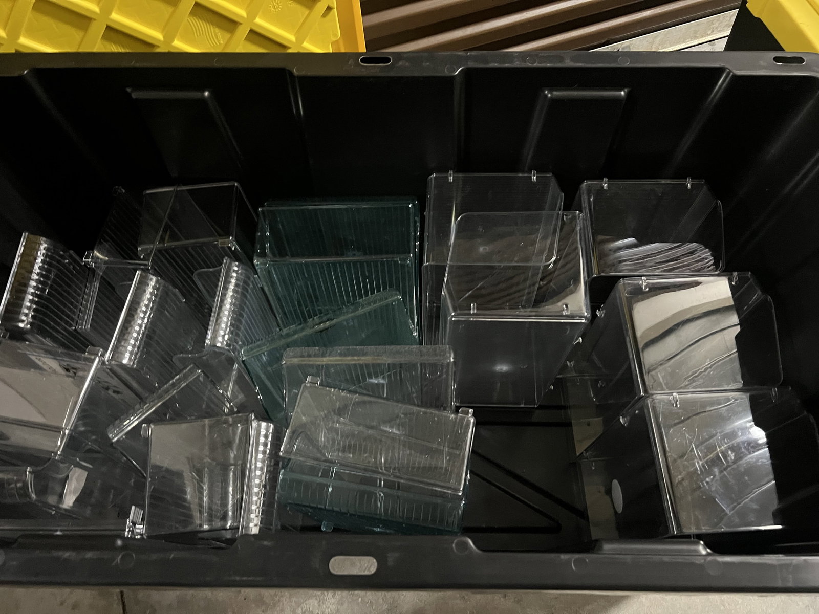 Grouping of Clear Plastic Organizing Containers - 4
