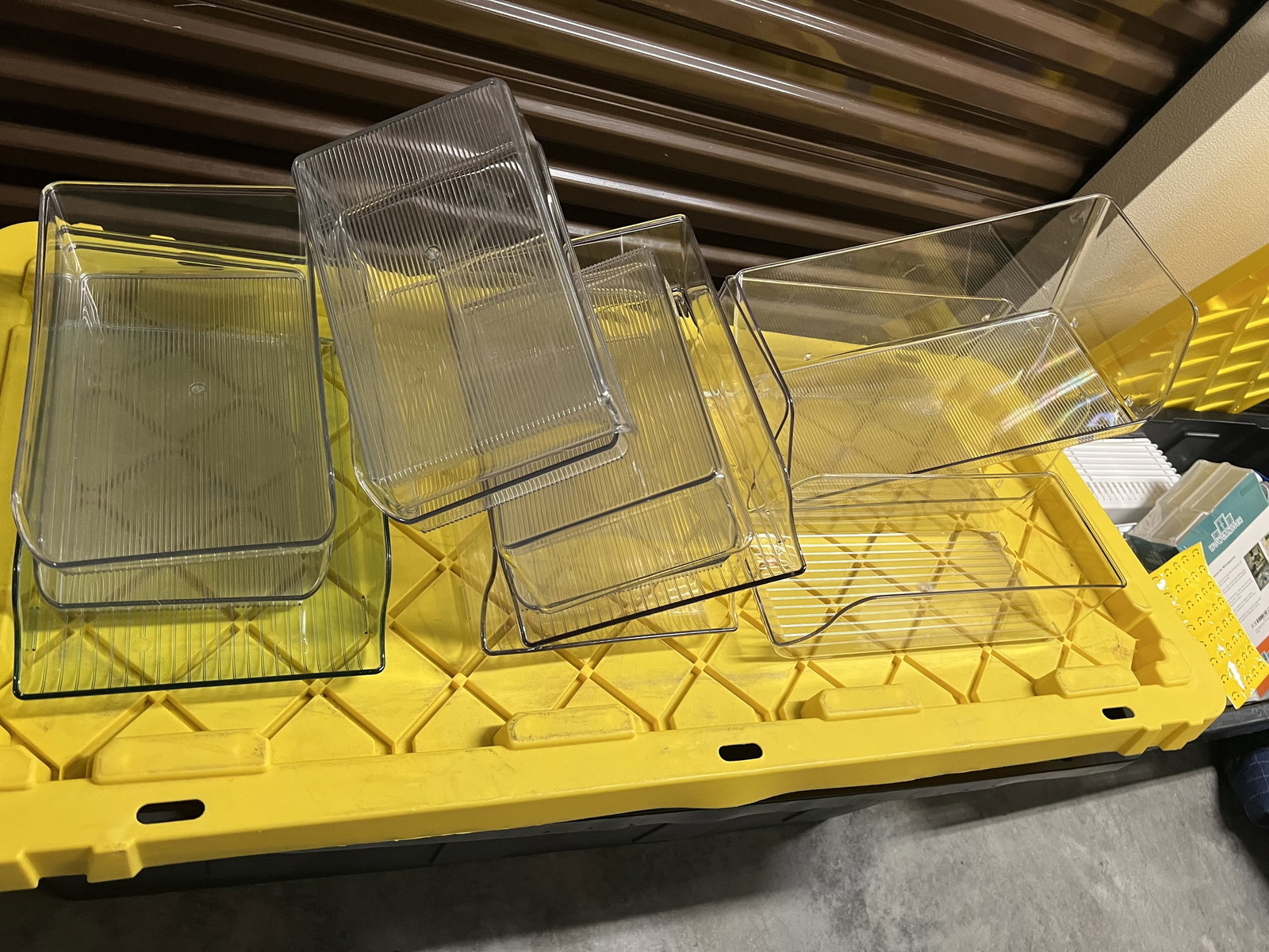 Grouping of Clear Plastic Organizing Containers - 5