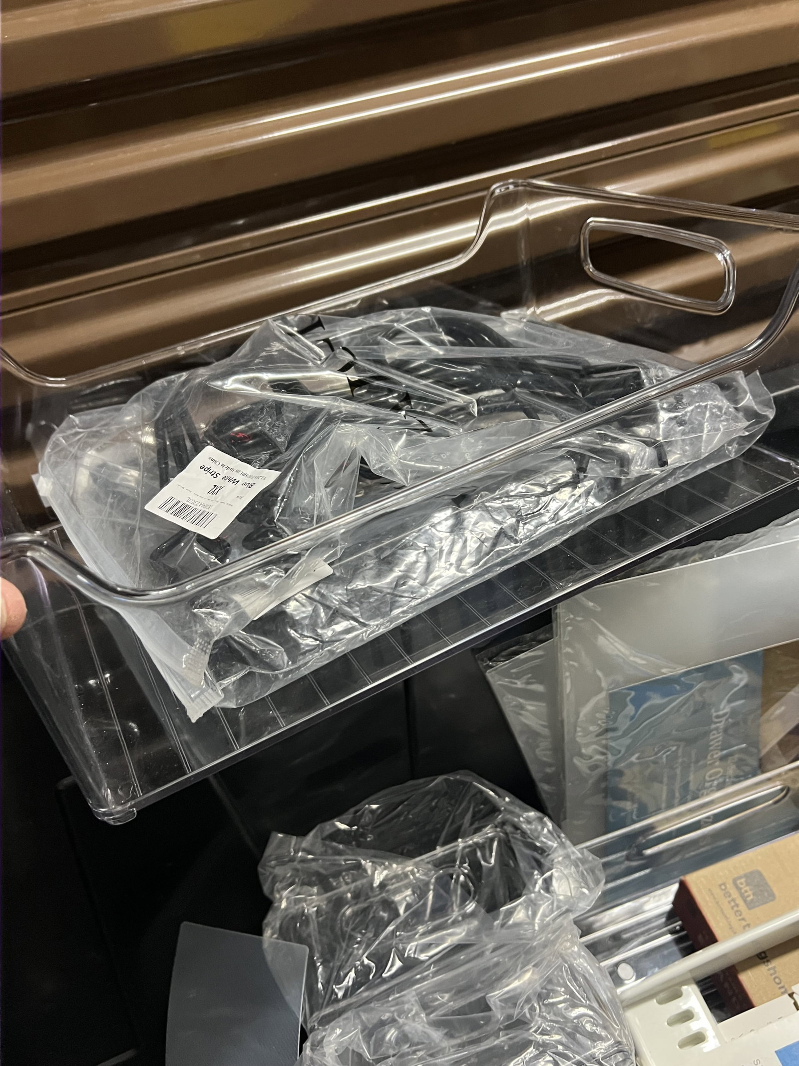 Large Grouping of Clear Plastic Organizers - 13
