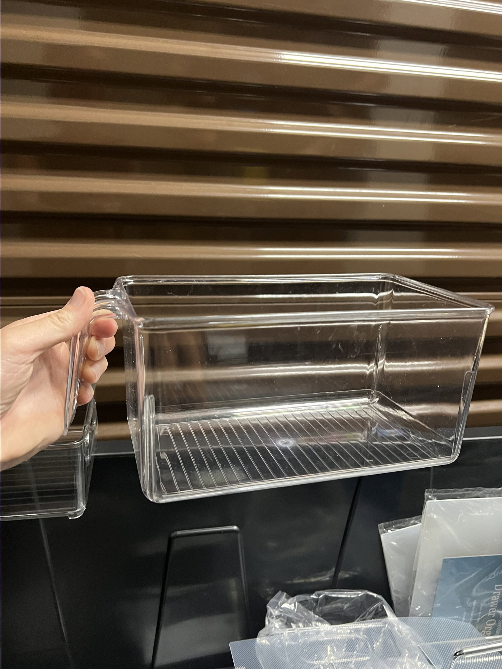 Large Grouping of Clear Plastic Organizers - 4