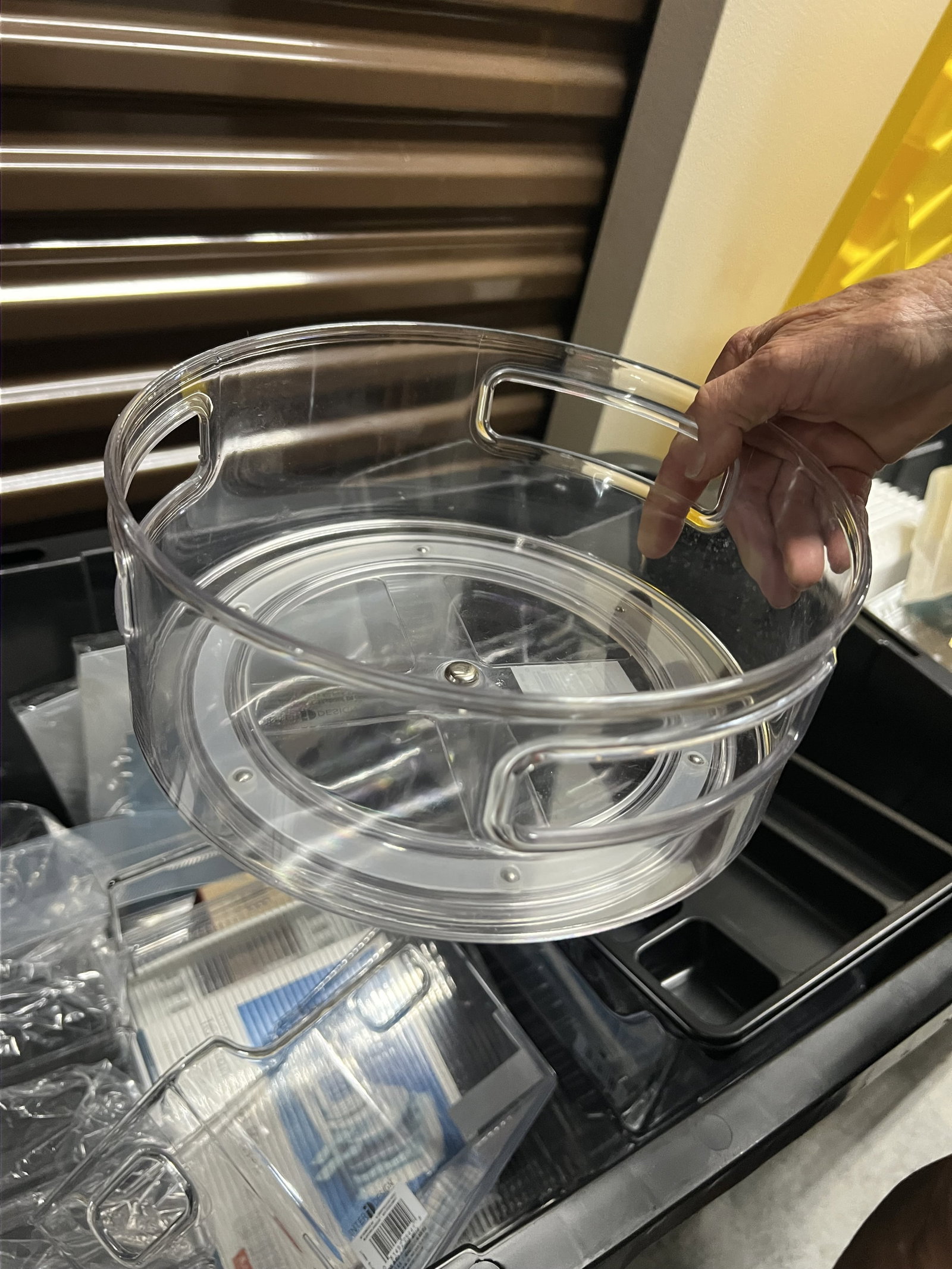 Large Grouping of Clear Plastic Organizers - 5