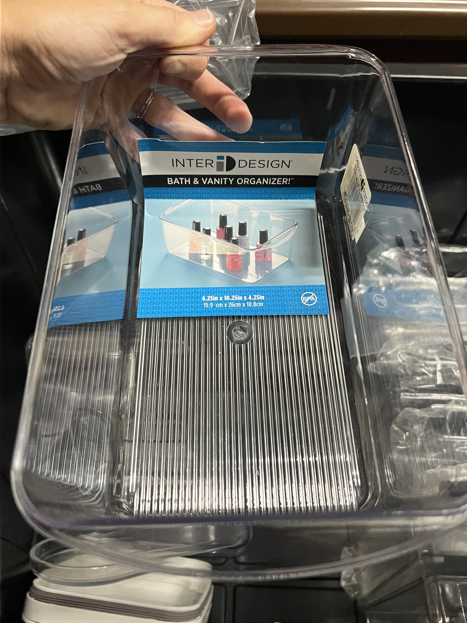 Large Grouping of Clear Plastic Organizers - 8